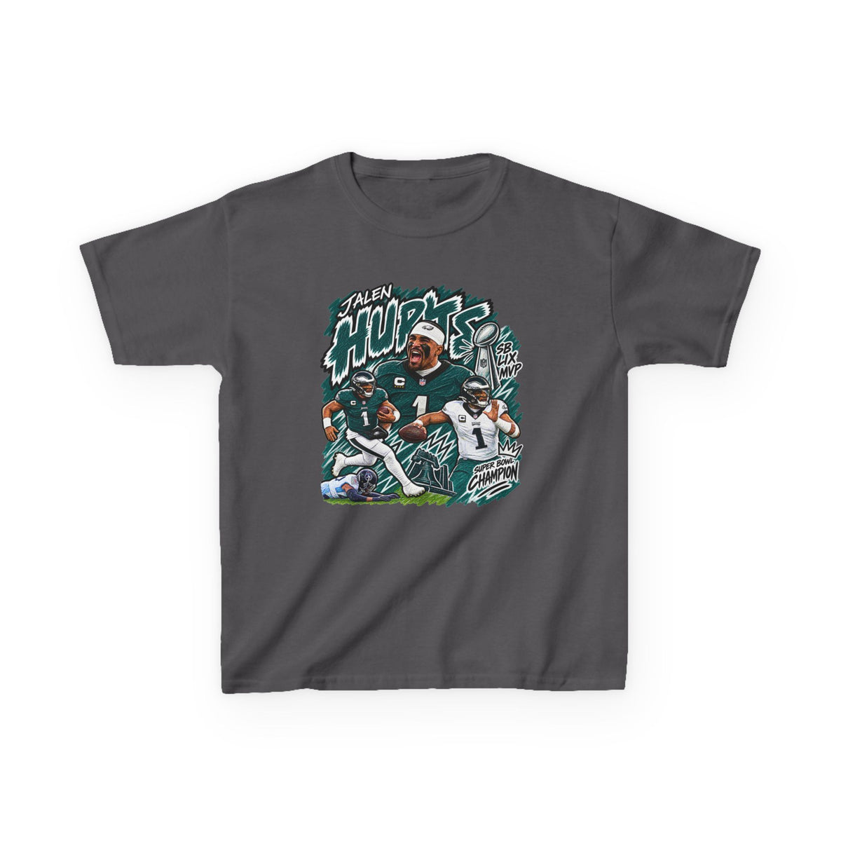 YOUTH Jalen Hurts Graphic T-Shirt - Sunday Standouts Sketch Series