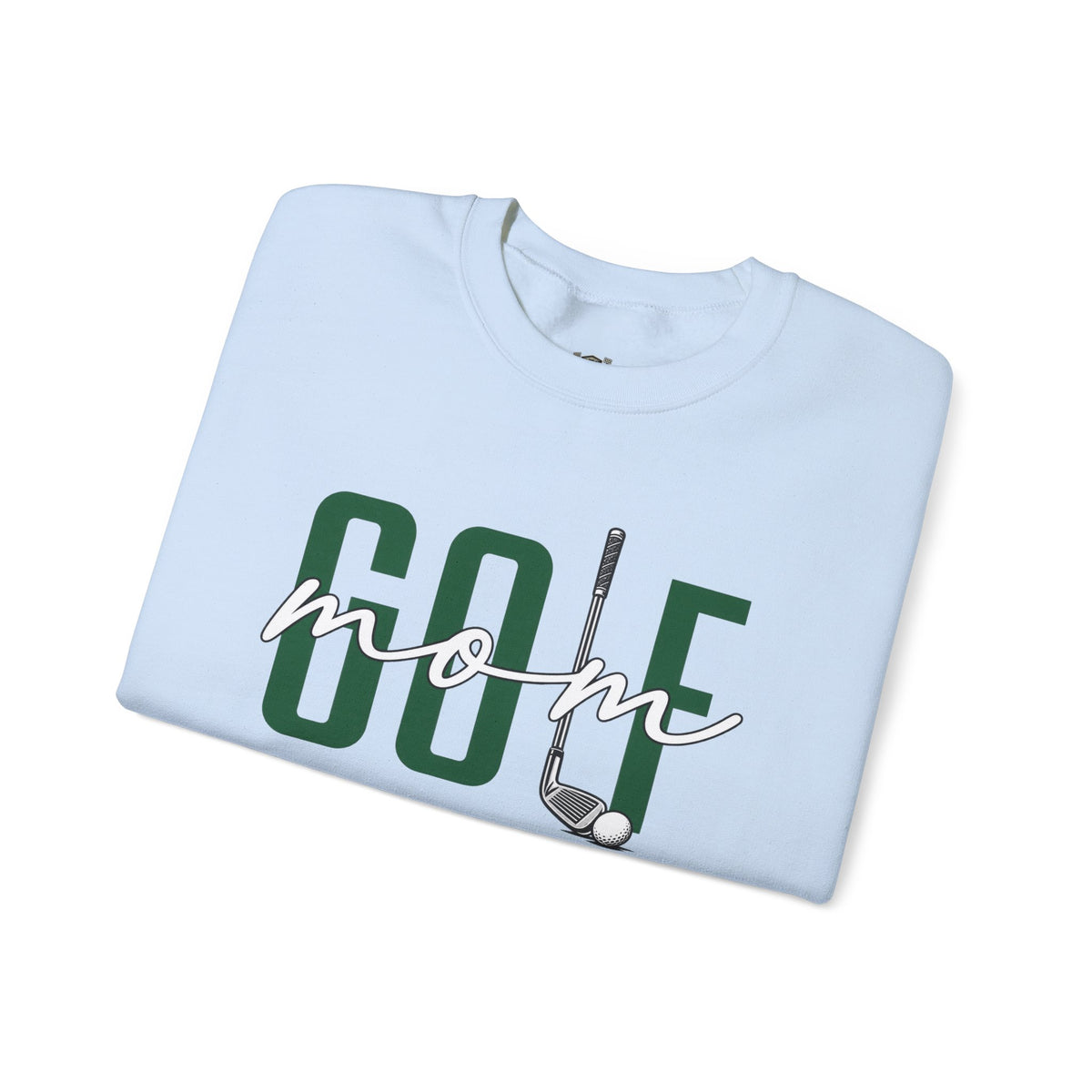 Golf Mom Crewneck Sweatshirt — 'MOM Graphic with Ball