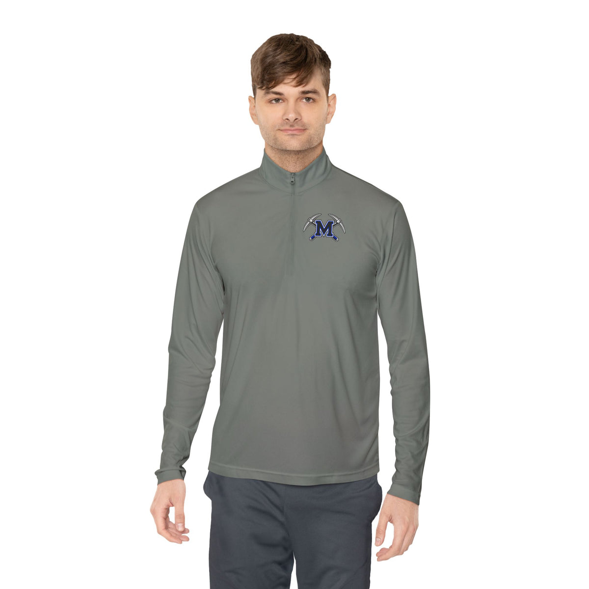 Miners Block M Logo Quarter Zip Pullover