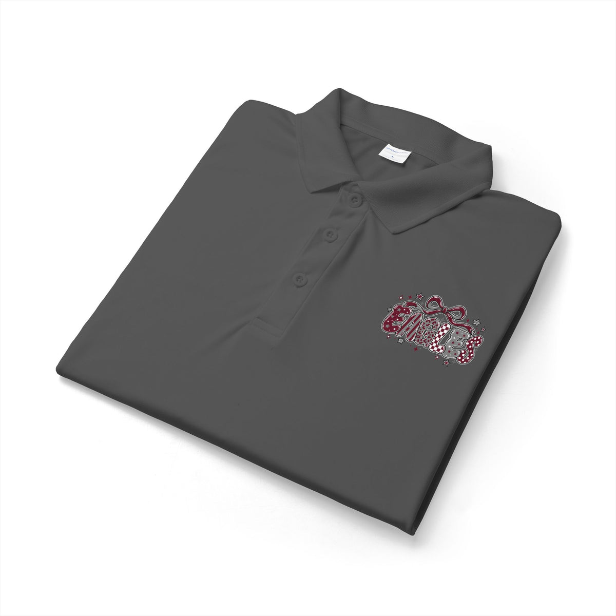 Eagles Embroidered Floral Crest Polo Shirt