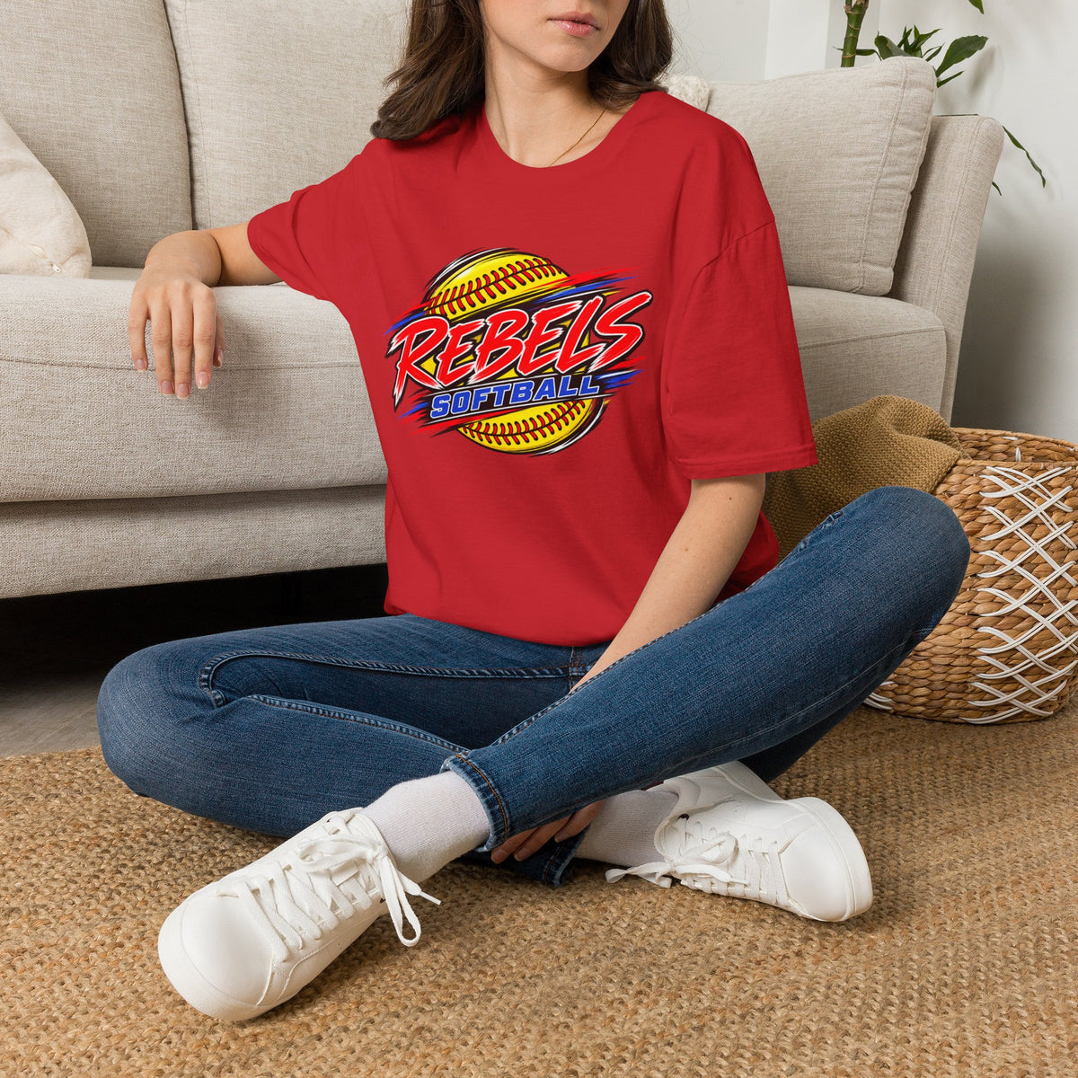 Rebels Softball T-Shirt — Bold Team Graphic Tee