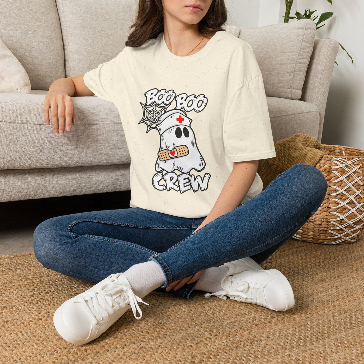 Boo Boo Crew T-Shirt — Cute Nurse Ghost Halloween Tee