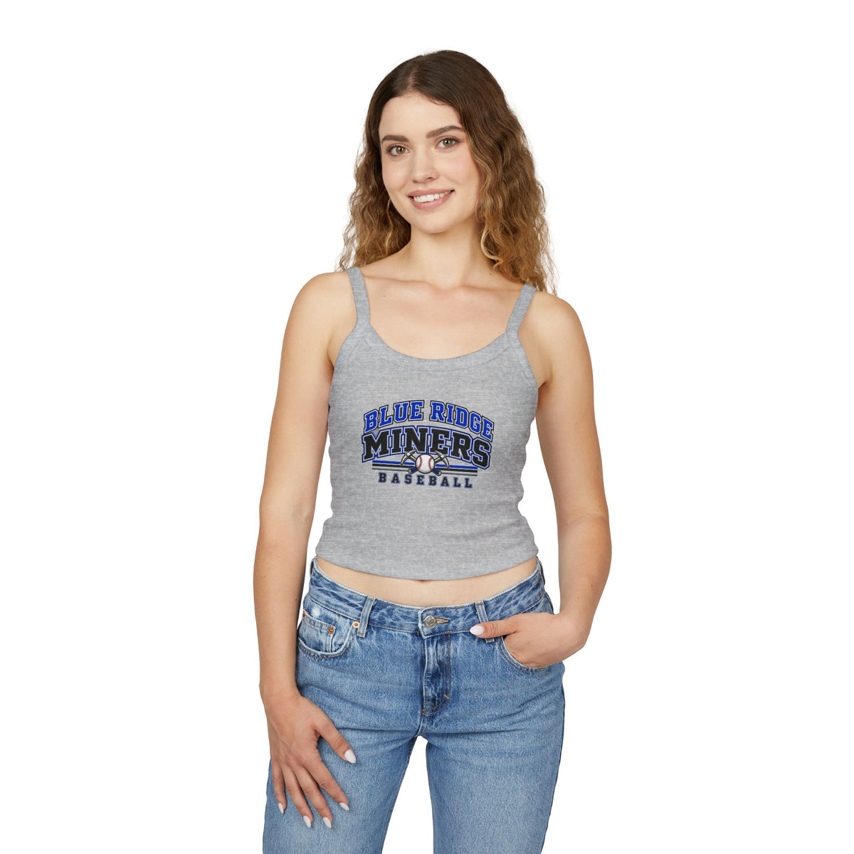 Blue Ridge Miners Baseball Tank Top - Women's Spaghetti Strap Graphic Tank