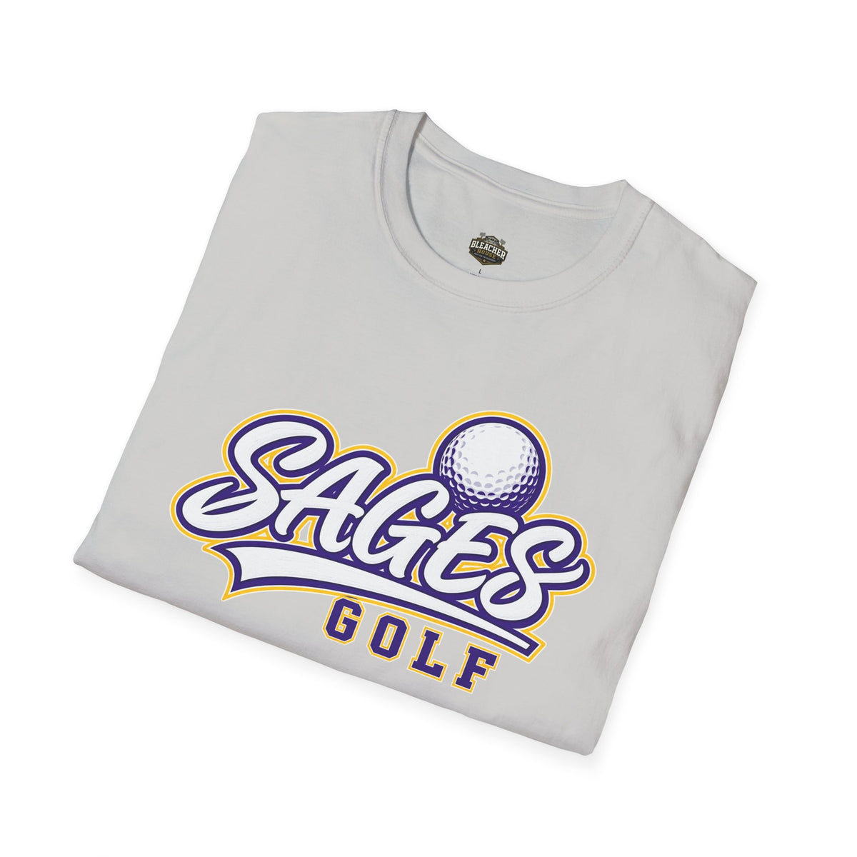 Sages Golf Team T‑Shirt — Vintage Script Golf Ball Logo