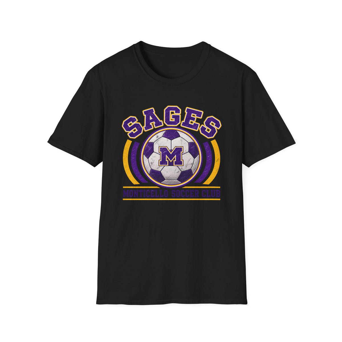 CUSTOMIZABLE Sages Soccer Club T-Shirt — YOUR NAME AND NUMBER