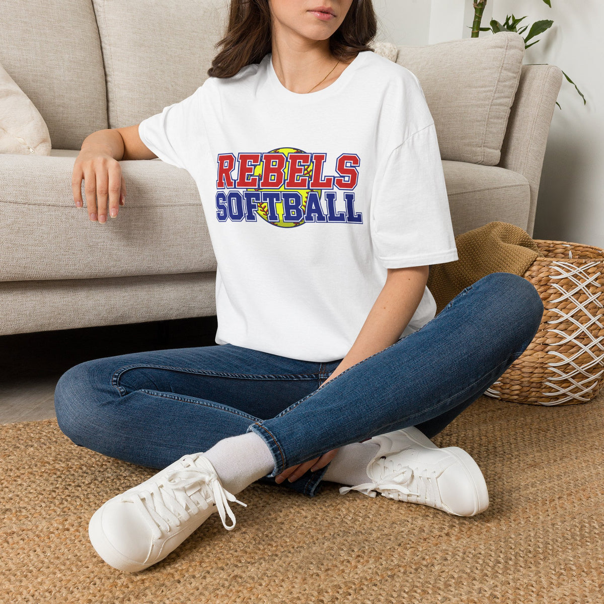 Rebels Softball T-Shirt — Retro Team Spirit Soft Tee