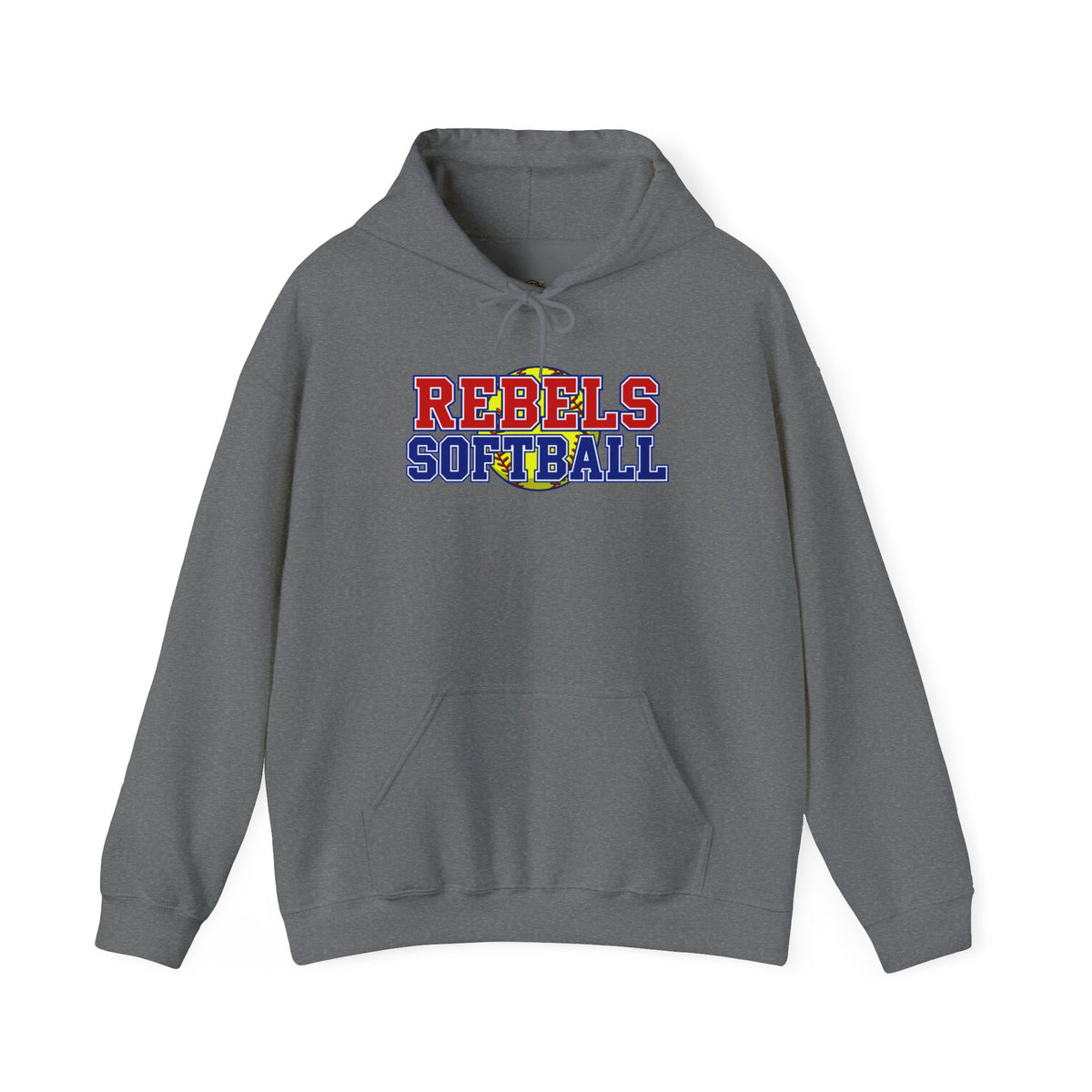 Rebels Softball Hoodie - Team Spirit Softball Pullover