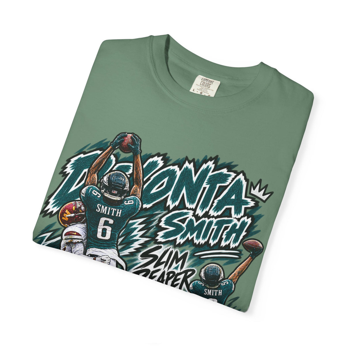 Devonta Smith, SLIM REAPER Graphic T-Shirt - Sunday Standouts Sketch Series