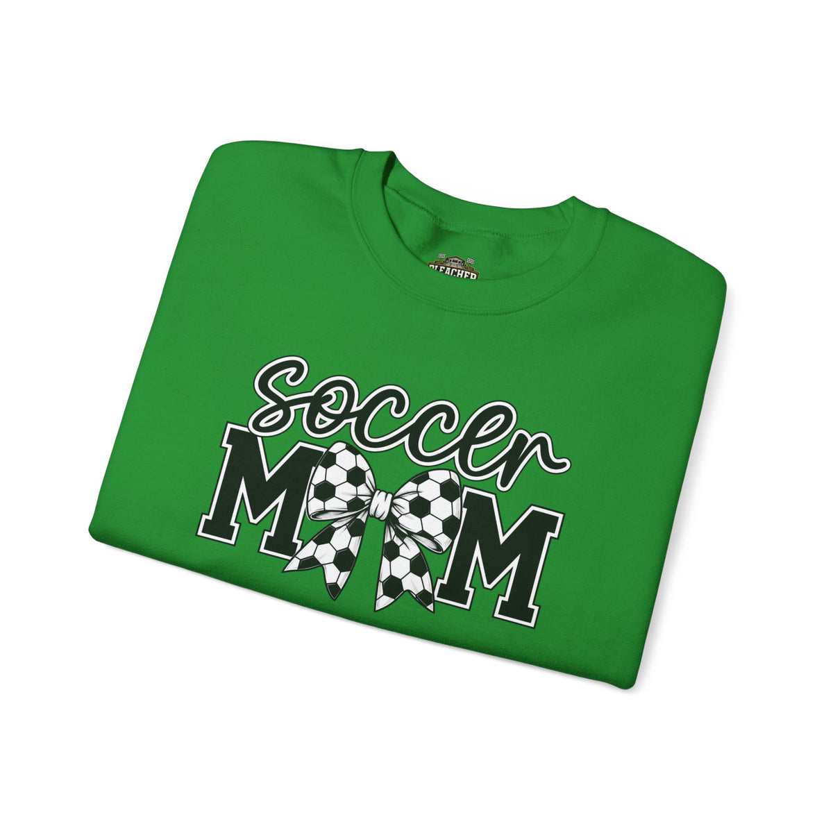 Soccer Mom Crewneck Sweatshirt — Cheer Mom Graphic Pullover with Soccer Bow