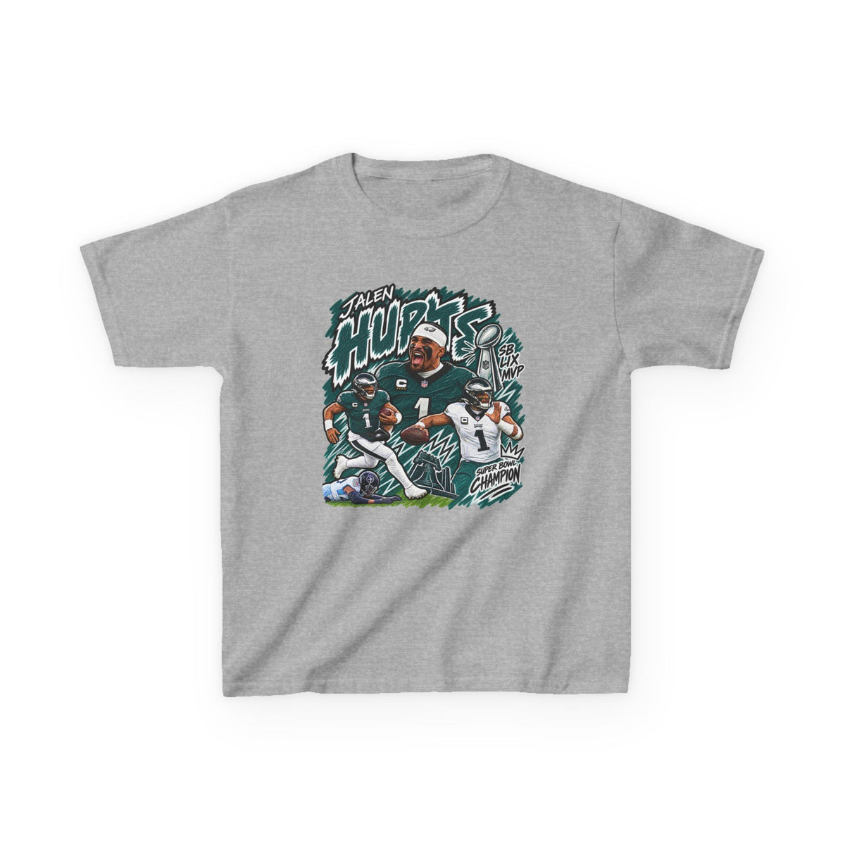 YOUTH Jalen Hurts Graphic T-Shirt - Sunday Standouts Sketch Series