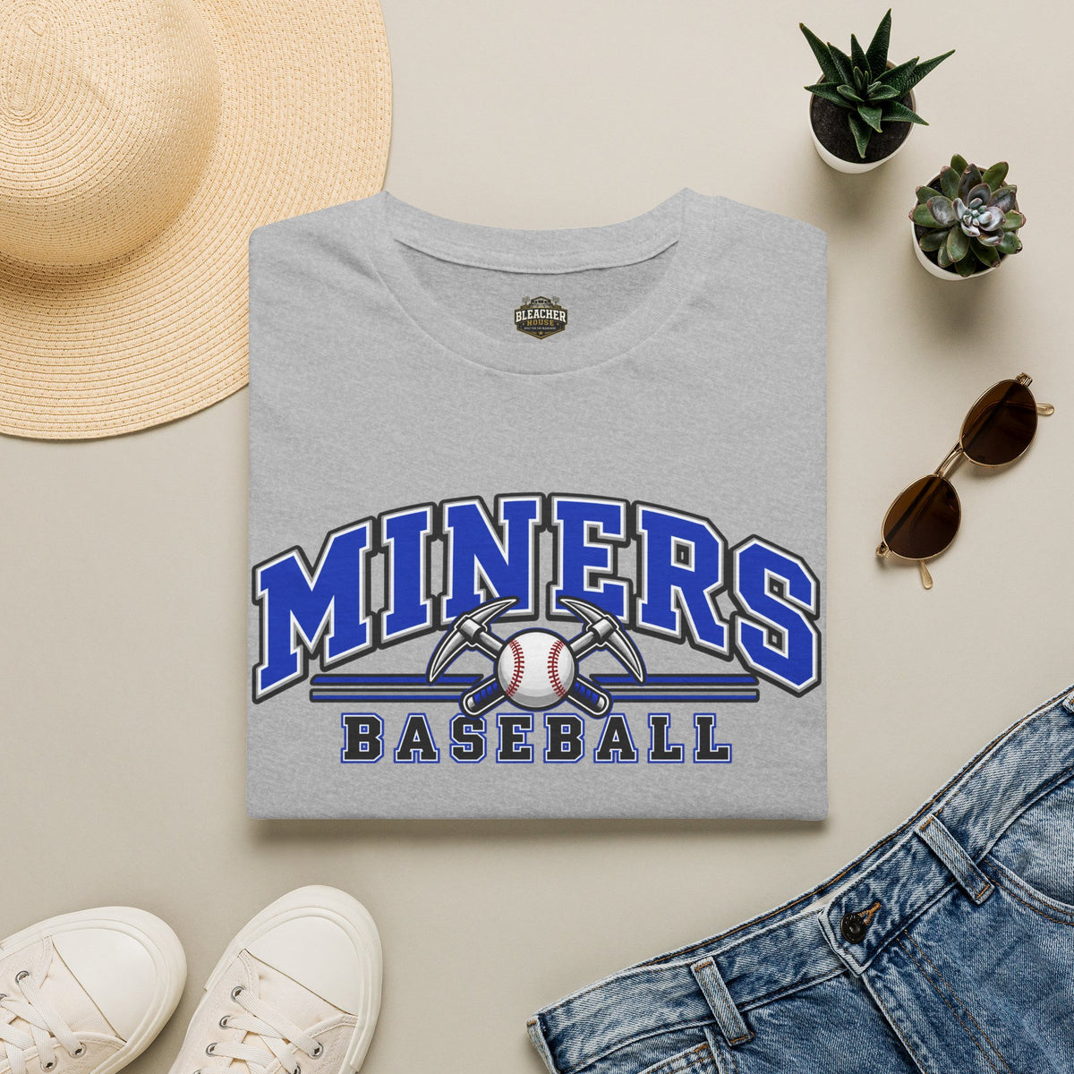 Miners Baseball T-Shirt – Team Logo Unisex Softstyle T shirt