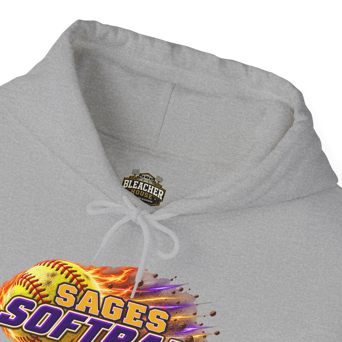 Sages Flaming Softball Hoodie