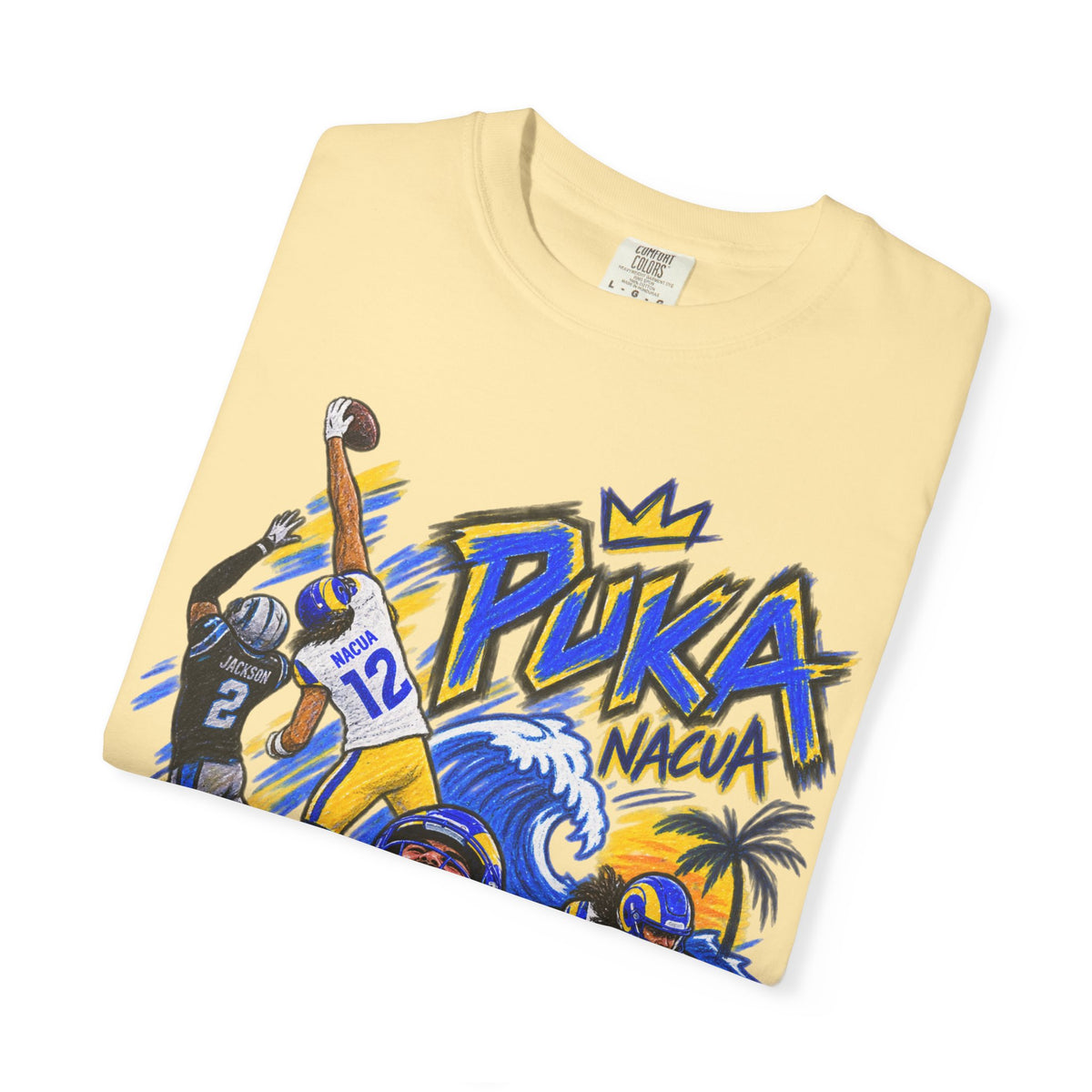 Puka Nacua Graphic T-Shirt - Sunday Standouts Sketch Series