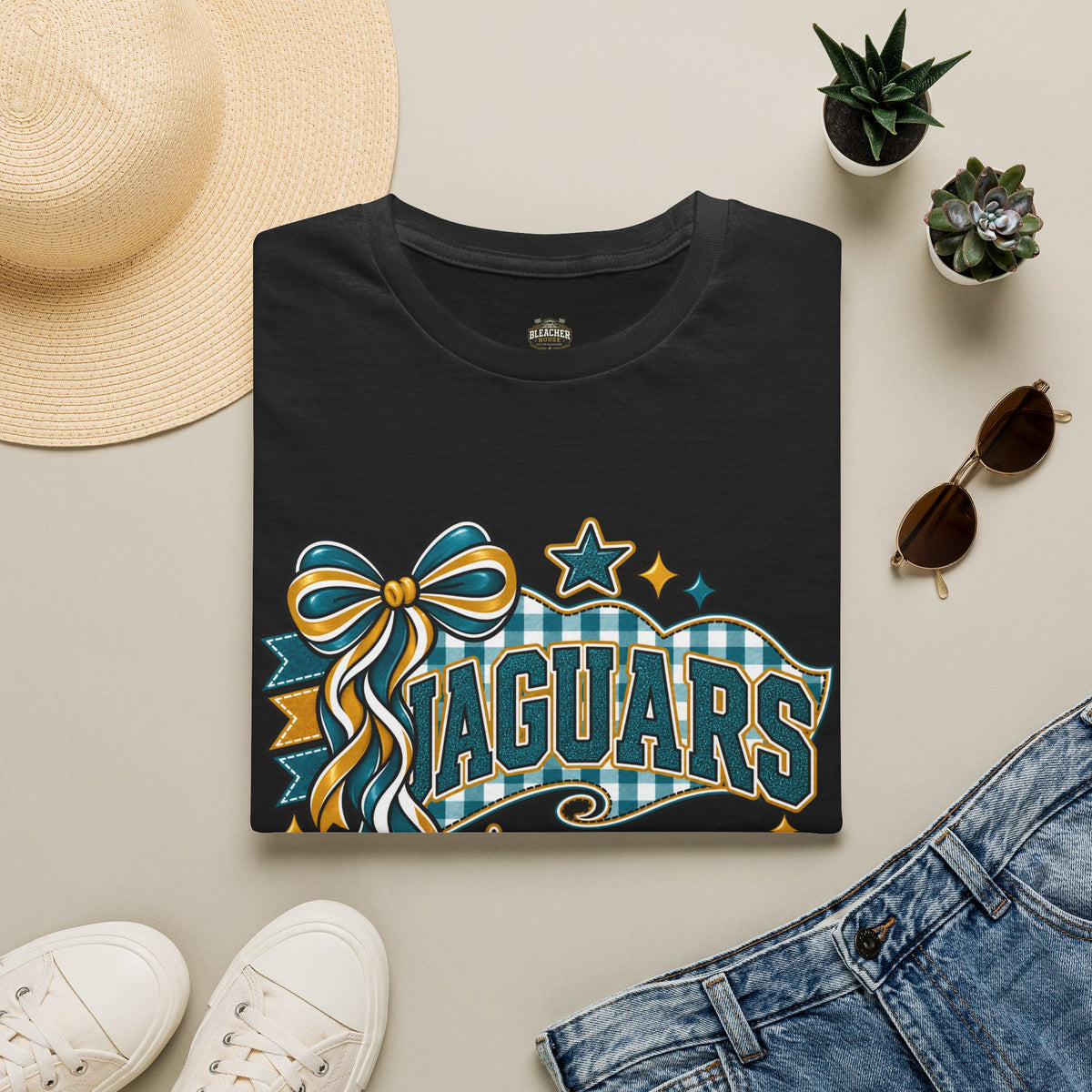 Jaguars Ribbon & Bow T‑Shirt — Team Spirit Tee