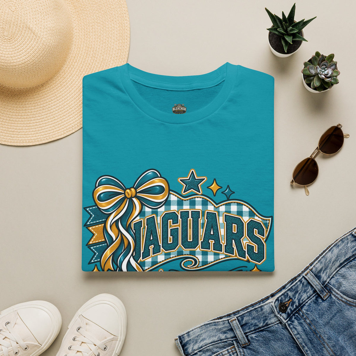 Jaguars Ribbon & Bow T‑Shirt — Team Spirit Tee
