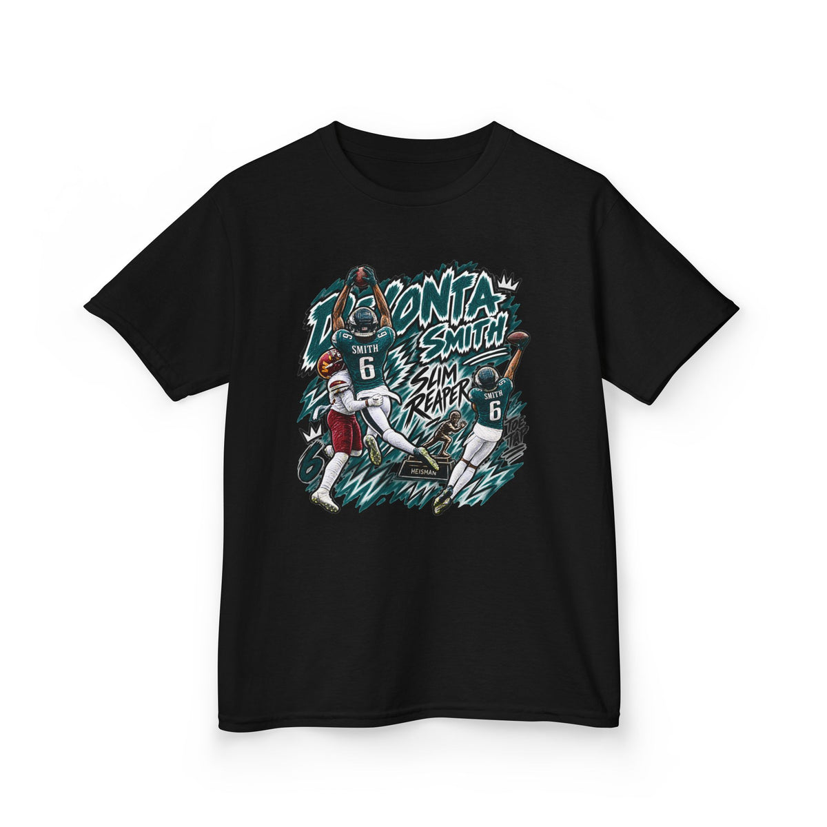 YOUTH Devonta Smith, SLIM REAPER Graphic T-Shirt - Sunday Standouts Sketch Series