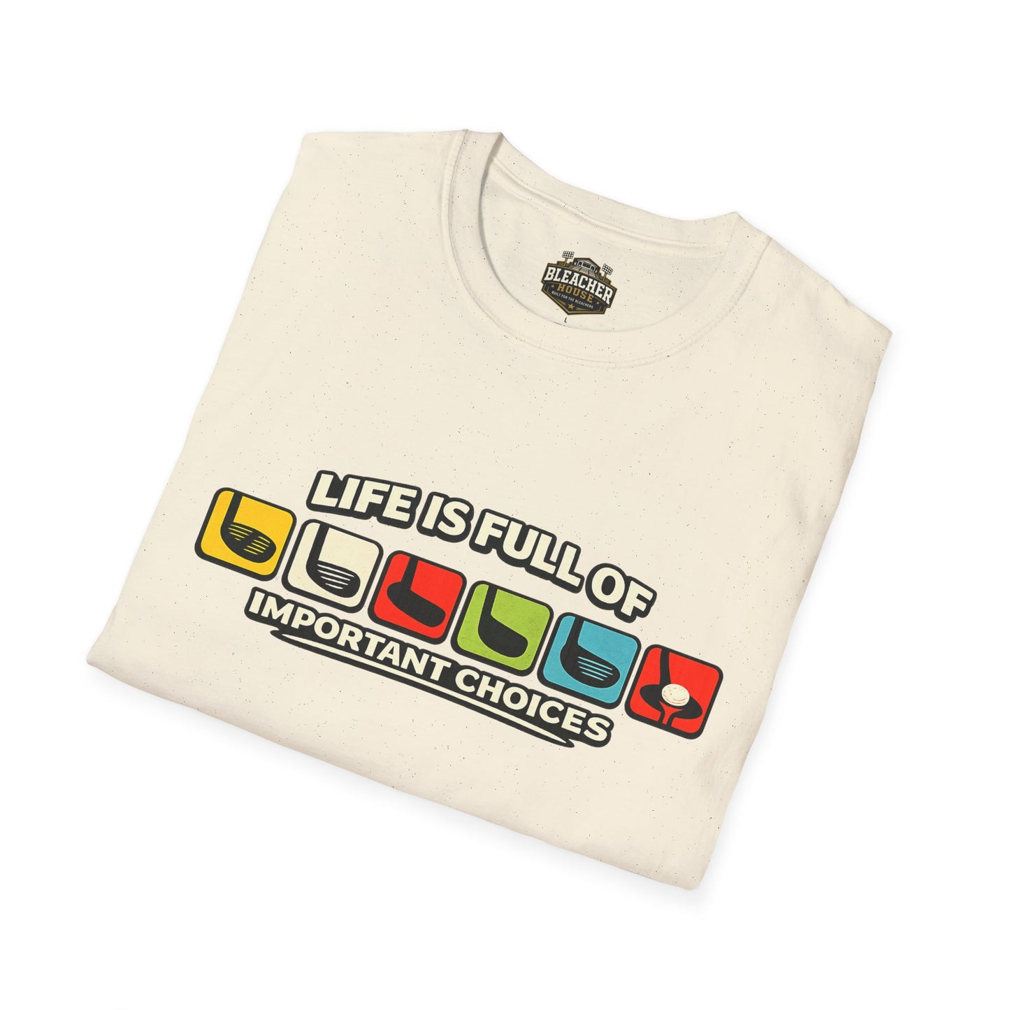 T‑Shirt — "Life Is Full Of Important Choices" Retro Game Controller Graphic