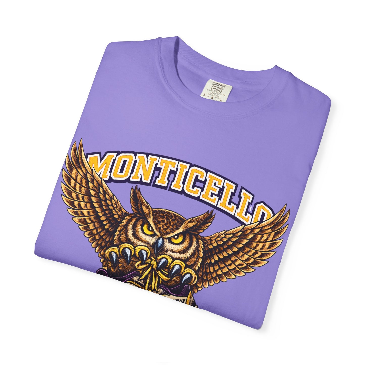 Monticello Sages Cross Country T-Shirt - Vintage Owl & Wings Team Tee