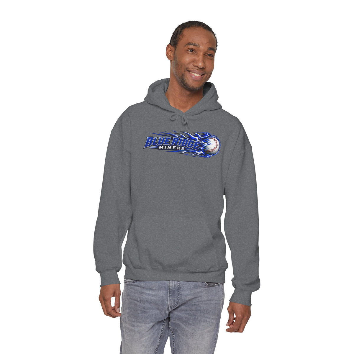 Blue Ridge Miners Flaming Baseball Hoodie – Flaming Ball Hoodie