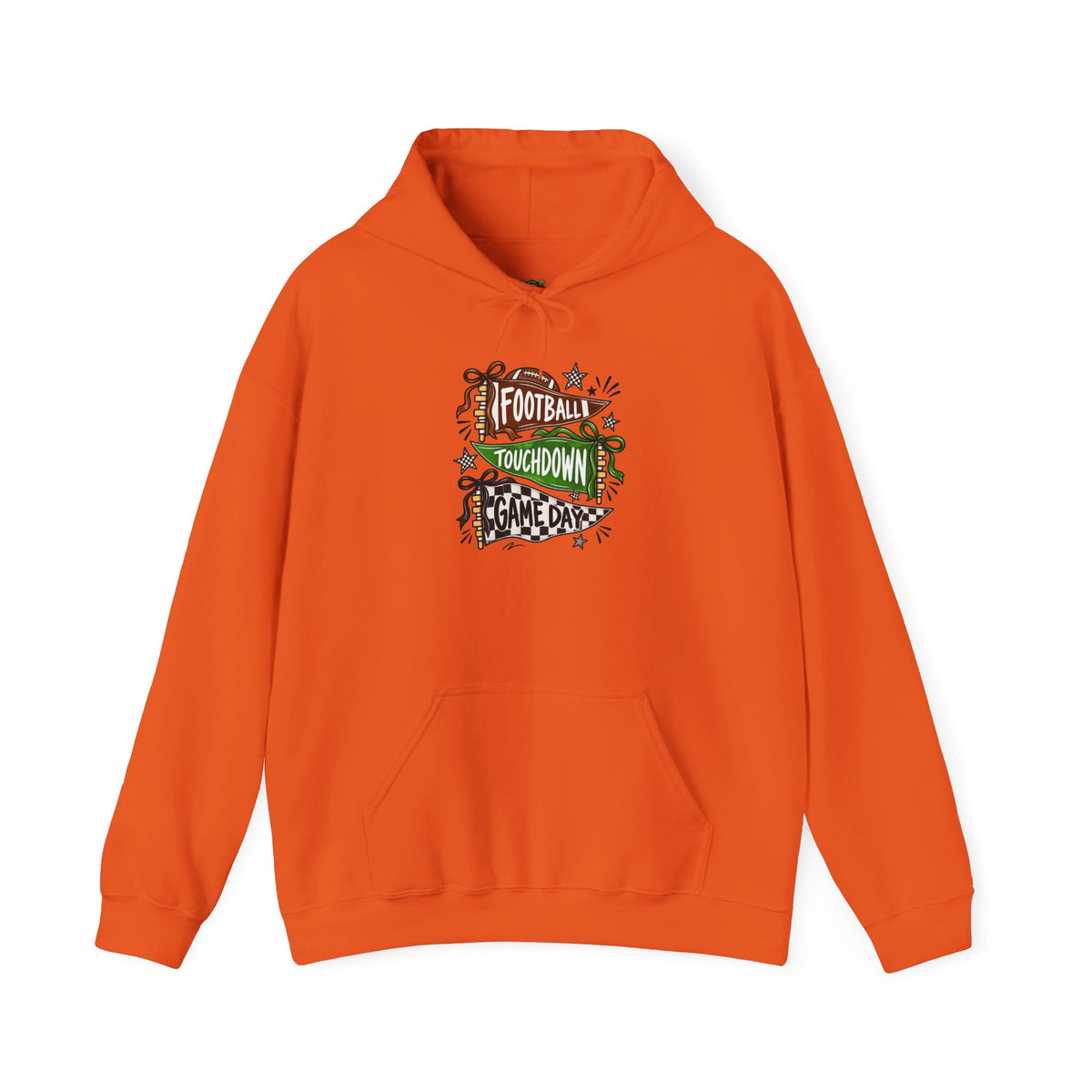 Football Touchdown Game Day Hoodie - Retro Grunge Sports Sweatshirt