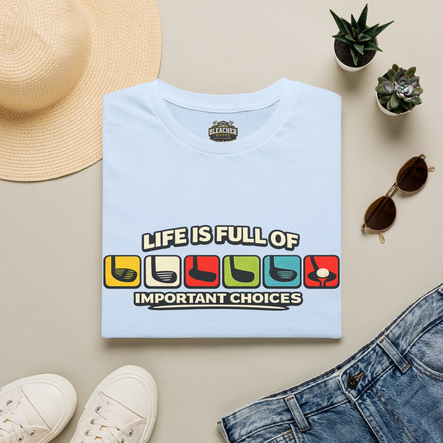 T‑Shirt — "Life Is Full Of Important Choices" Retro Game Controller Graphic