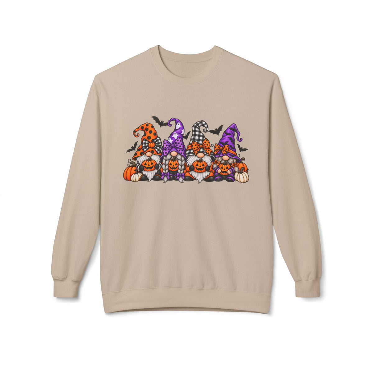 Halloween Pumpkin Gnomes Crewneck Sweatshirt