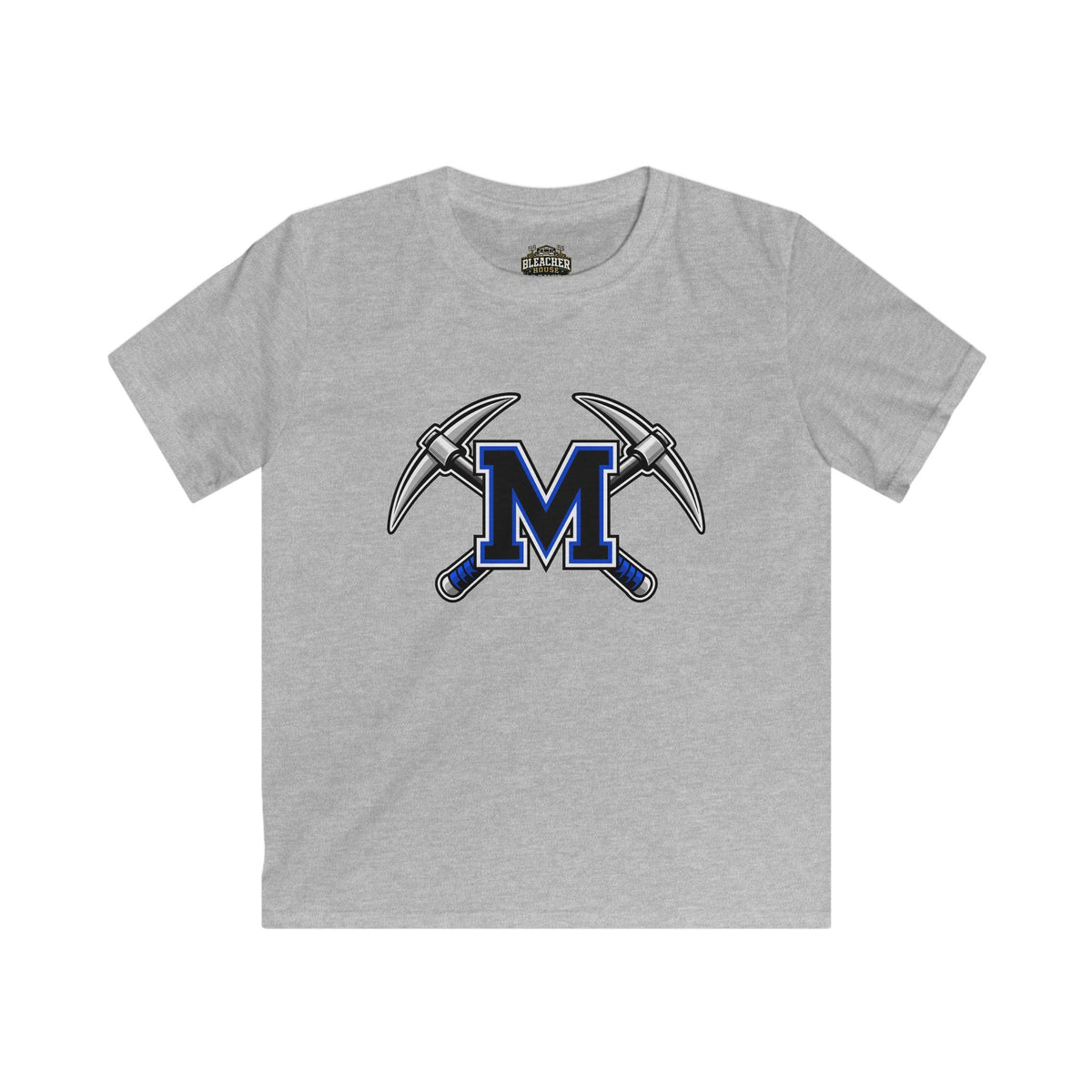 YOUTH Miners M Logo Tee — Crossed Pickaxes Youth Unisex Softstyle