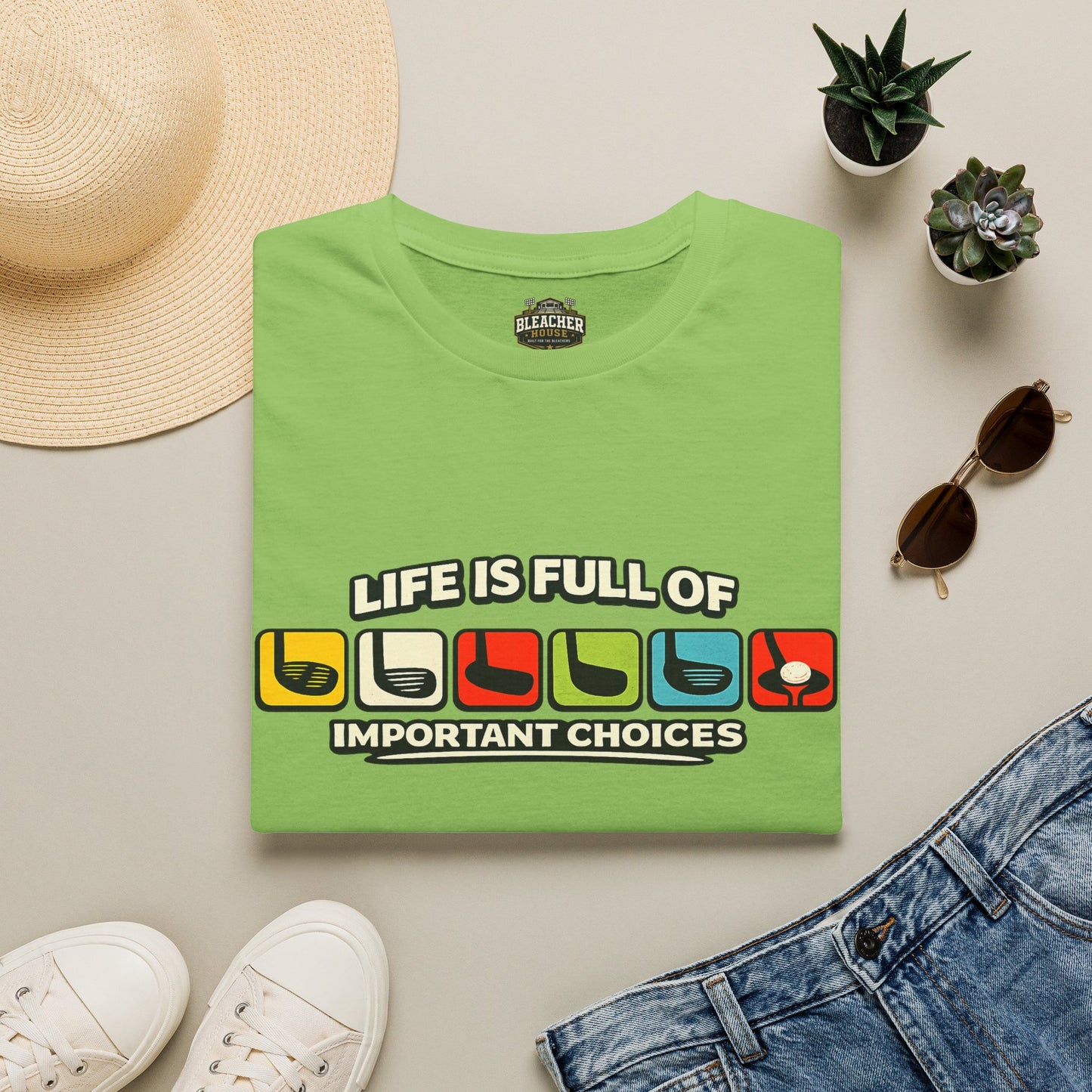 T‑Shirt — "Life Is Full Of Important Choices" Retro Game Controller Graphic