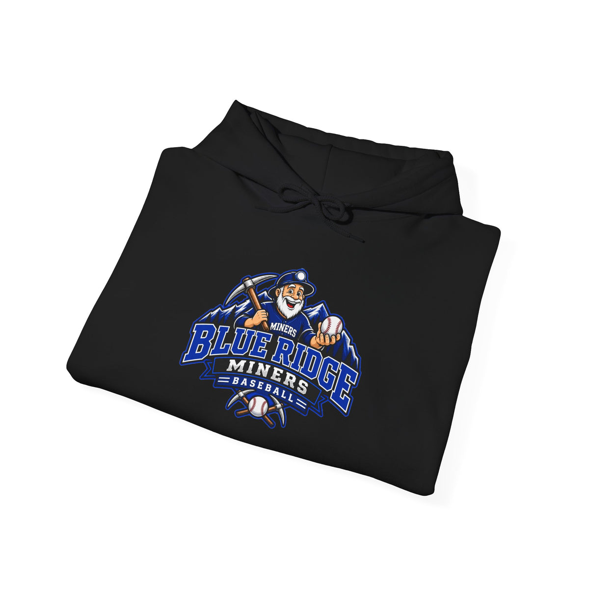 Blue Ridge Miners Mascot Logo Hoodie
