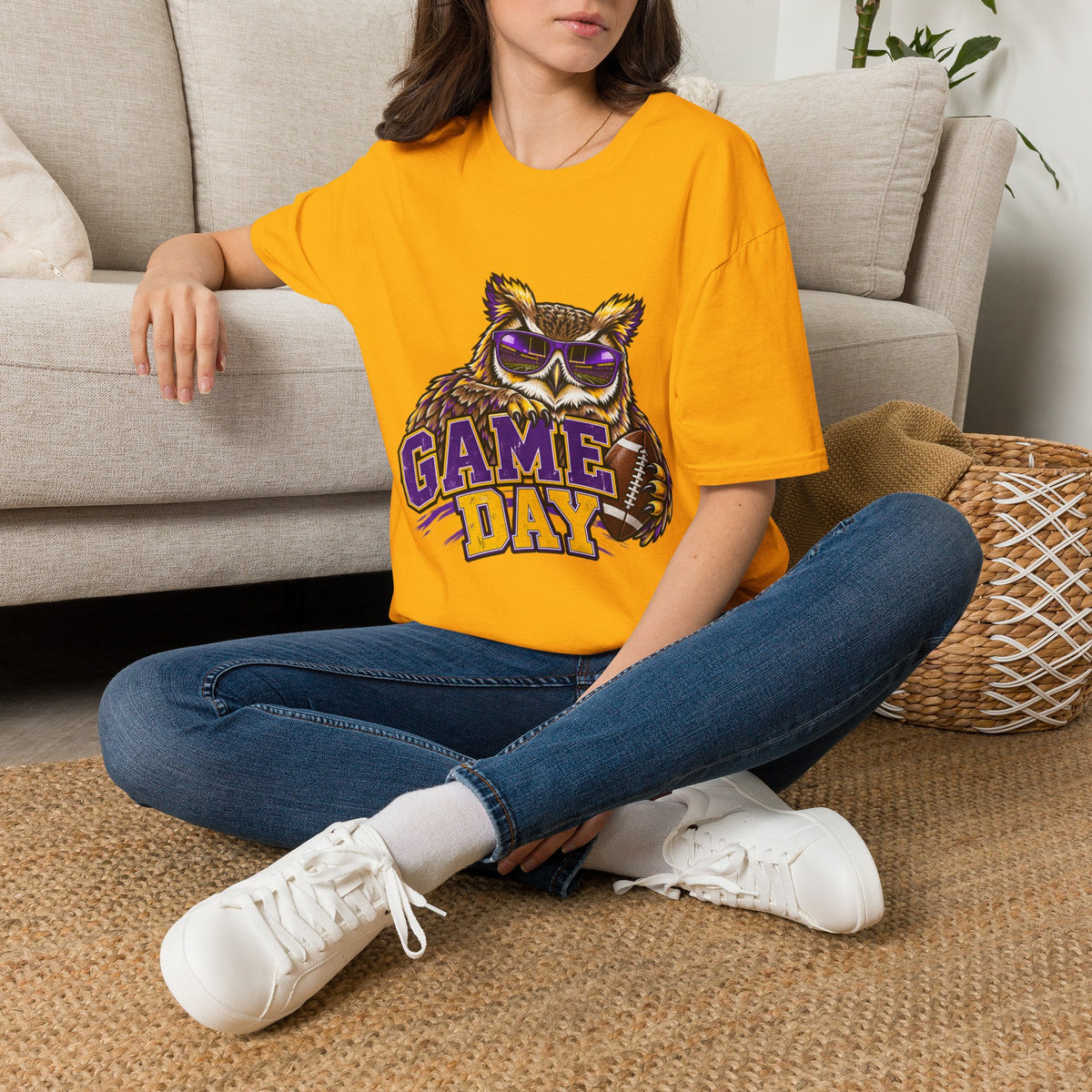 Game Day Owl T-Shirt — Vintage Sports Mascot Tee