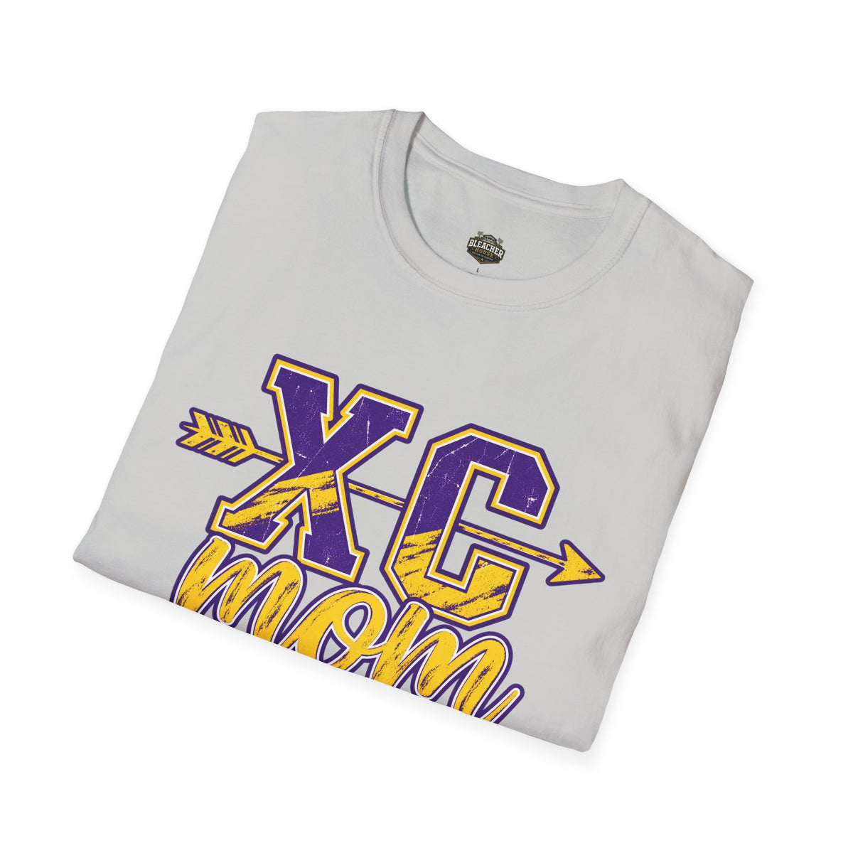 XC Mom T‑Shirt – Cross Country Mom Graphic Tee (Arrow & Varsity Lettering)
