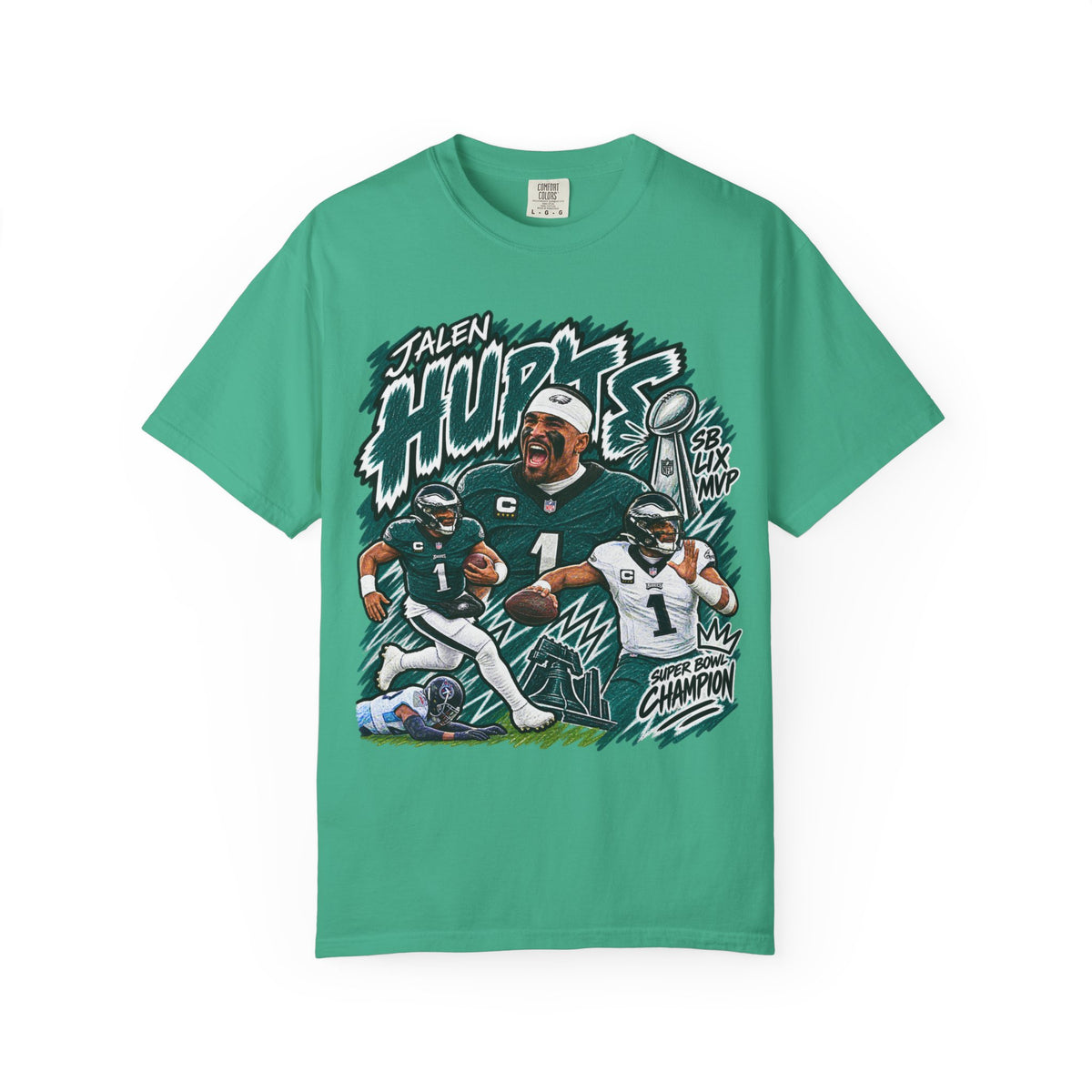 Jalen Hurts Graphic T-Shirt - Sunday Standouts Sketch Series