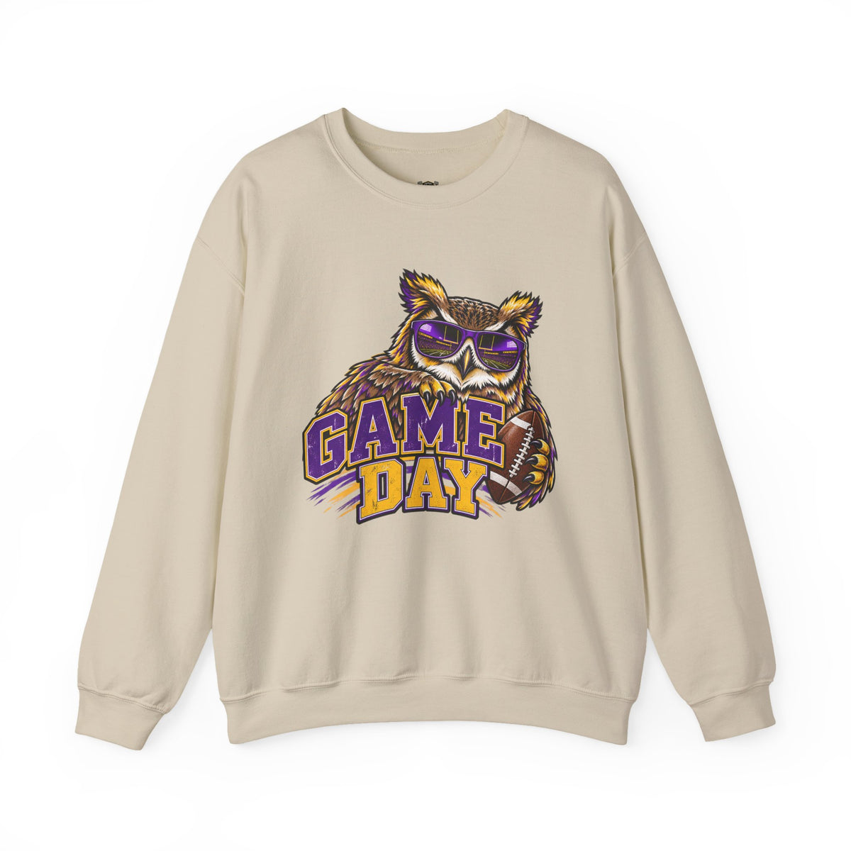 Game Day Owl Crewneck Sweatshirt — Collegiate Sports Pullover