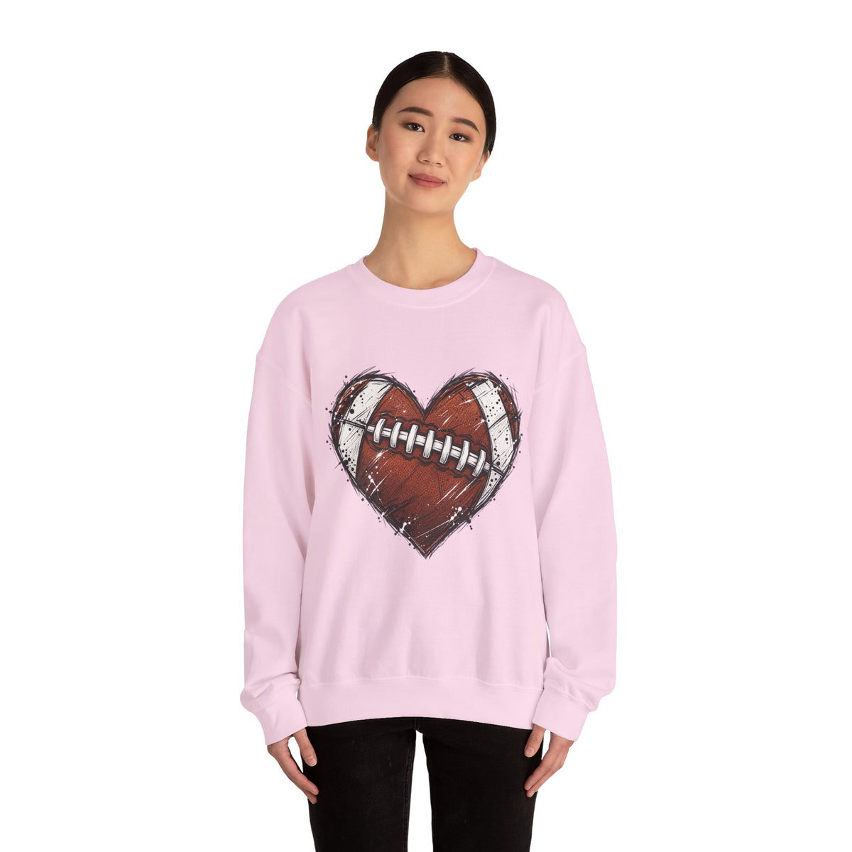Unisex Heavy Blend™ Football Crewneck Sweatshirt