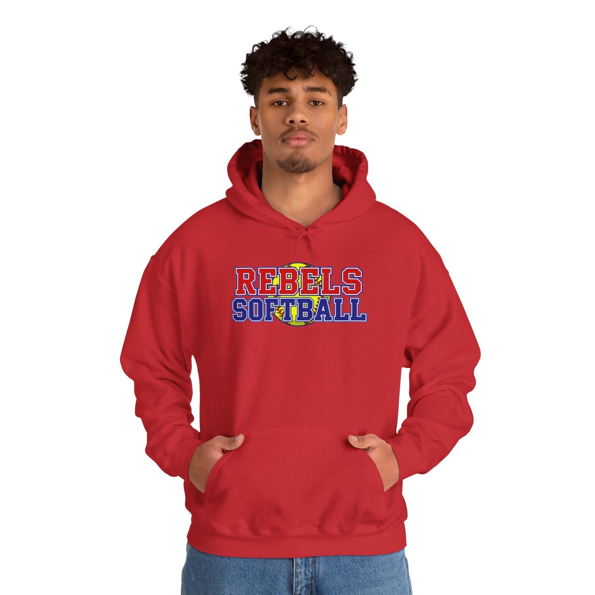 Rebels Softball Hoodie - Team Spirit Softball Pullover