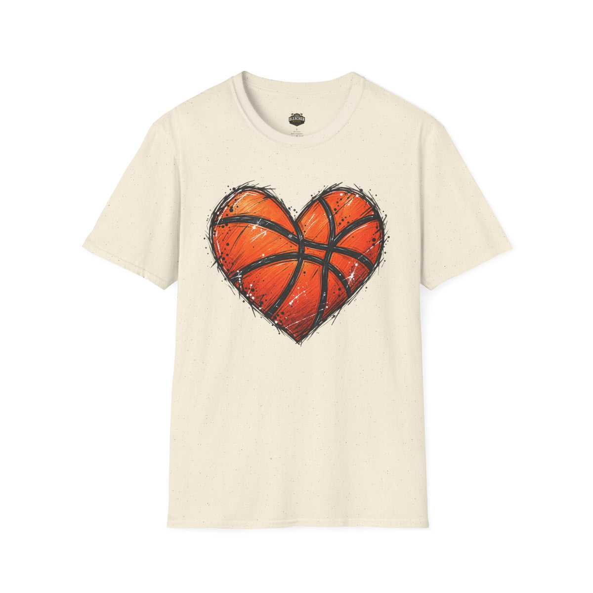Basketball Heart T-Shirt — Athletic Love Tee for Players & Fans
