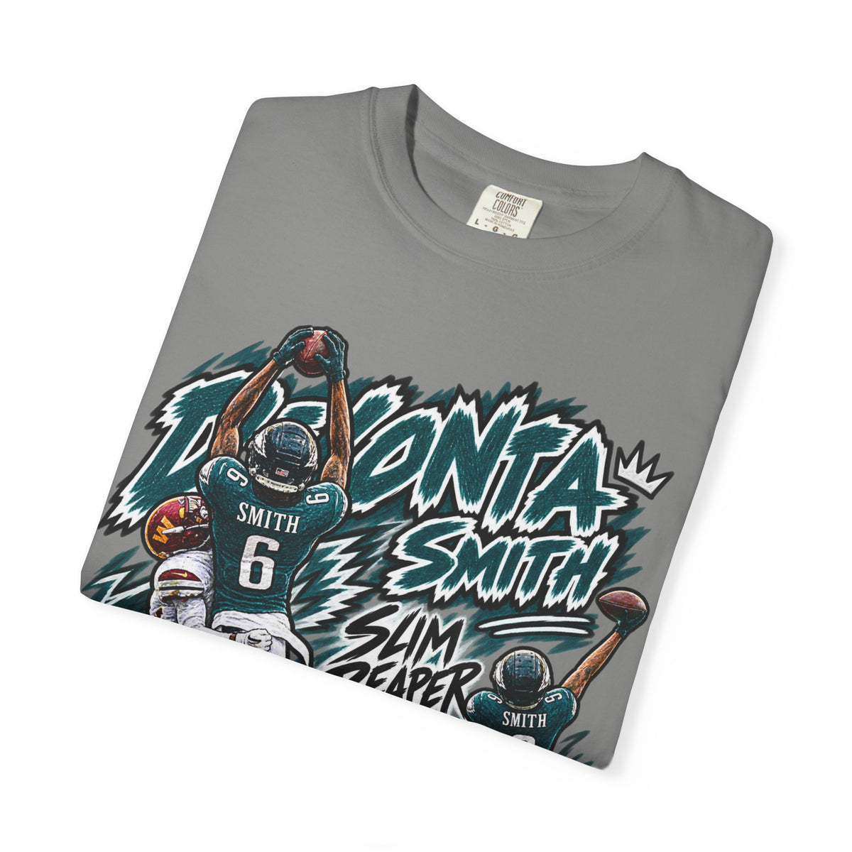 Devonta Smith, SLIM REAPER Graphic T-Shirt - Sunday Standouts Sketch Series