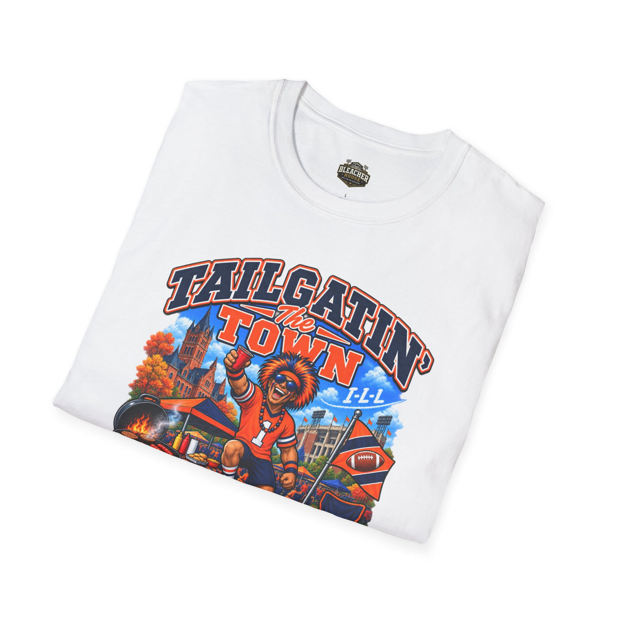 Tailgatin' the Town - ILLINOIS EDITION - College Game Day Tailgate Tee