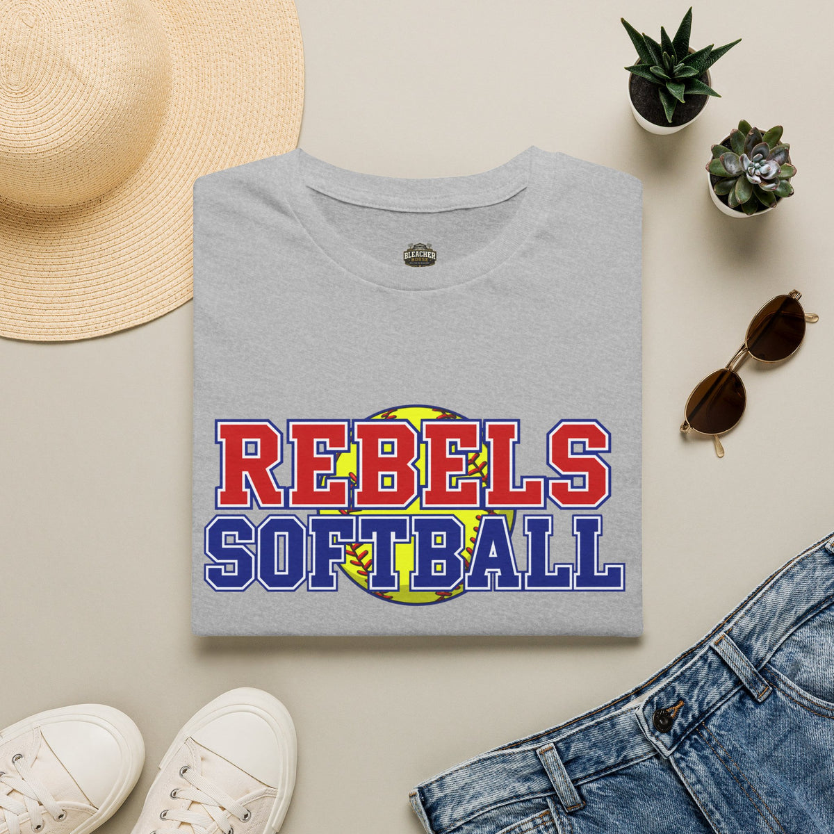 Rebels Softball T-Shirt — Retro Team Spirit Soft Tee