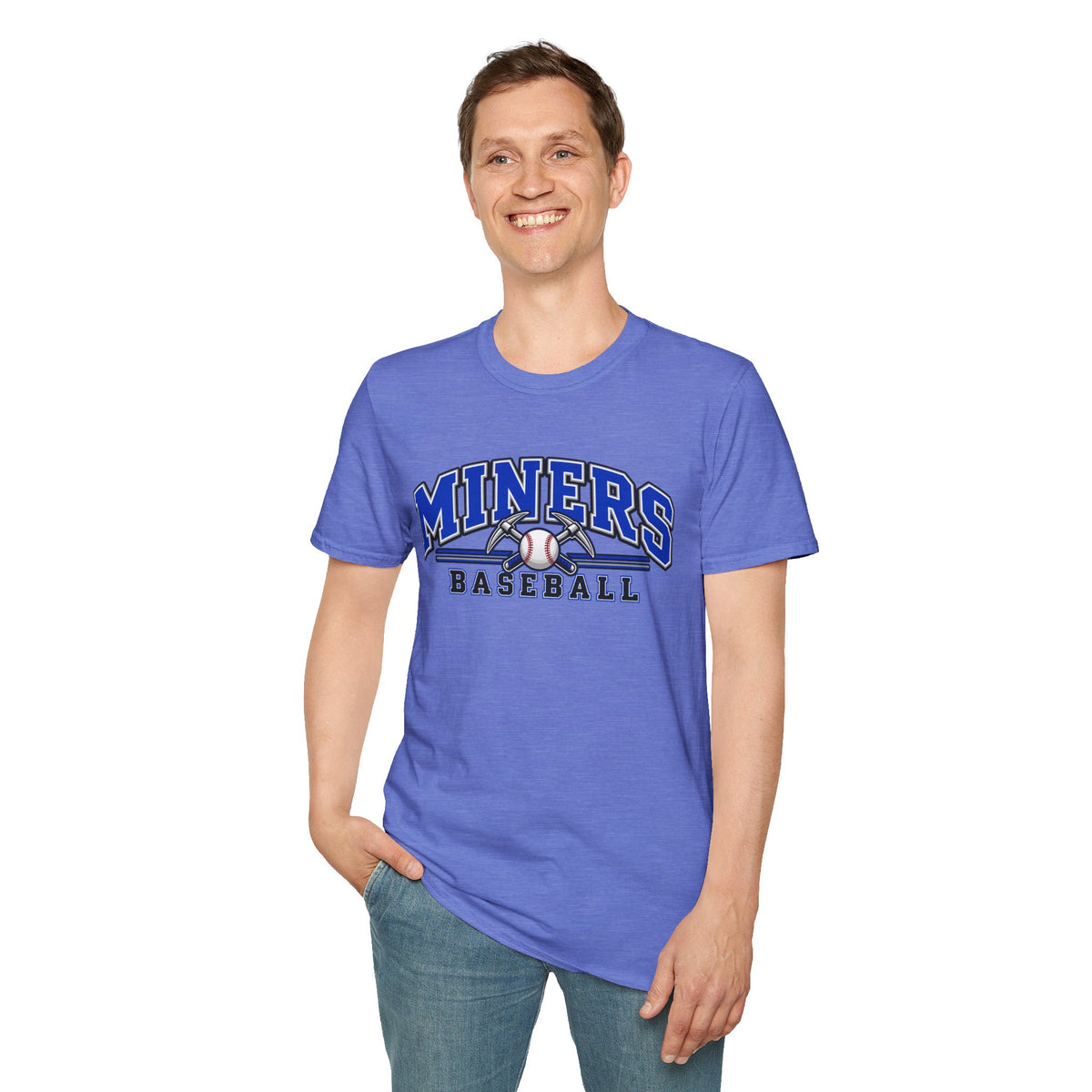 Miners Baseball T-Shirt – Team Logo Unisex Softstyle T shirt