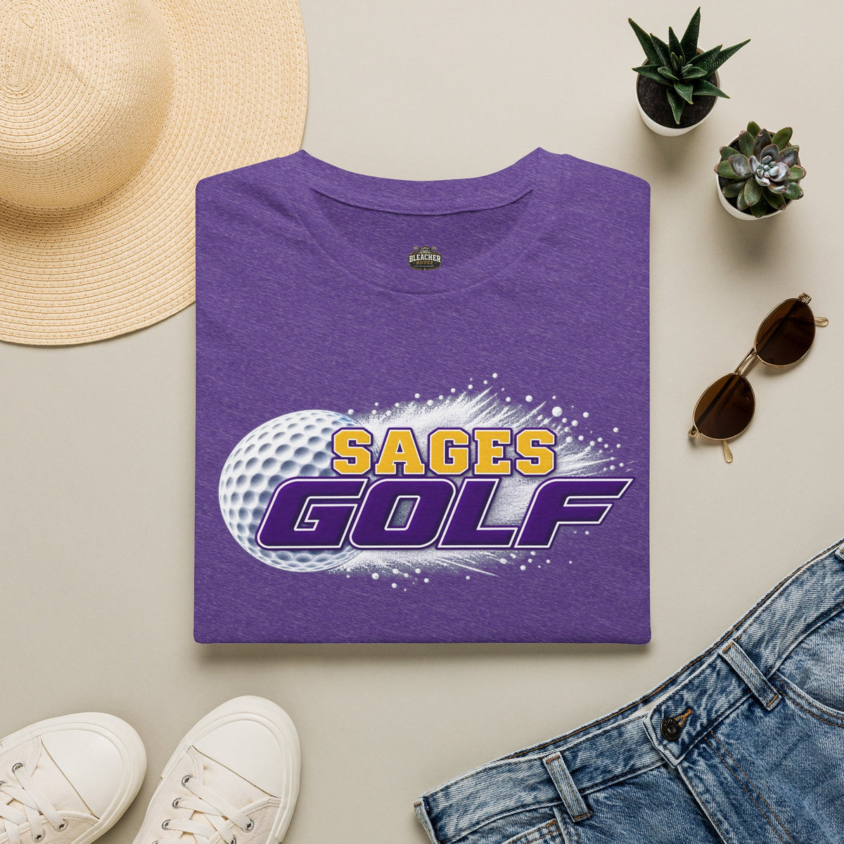 Sages Golf T-Shirt — Retro Golf Ball Team Tee