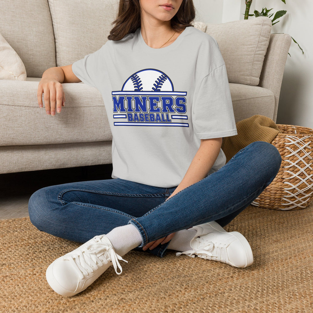 Miners Baseball Team T‑Shirt — Retro Baseball Logo Tee