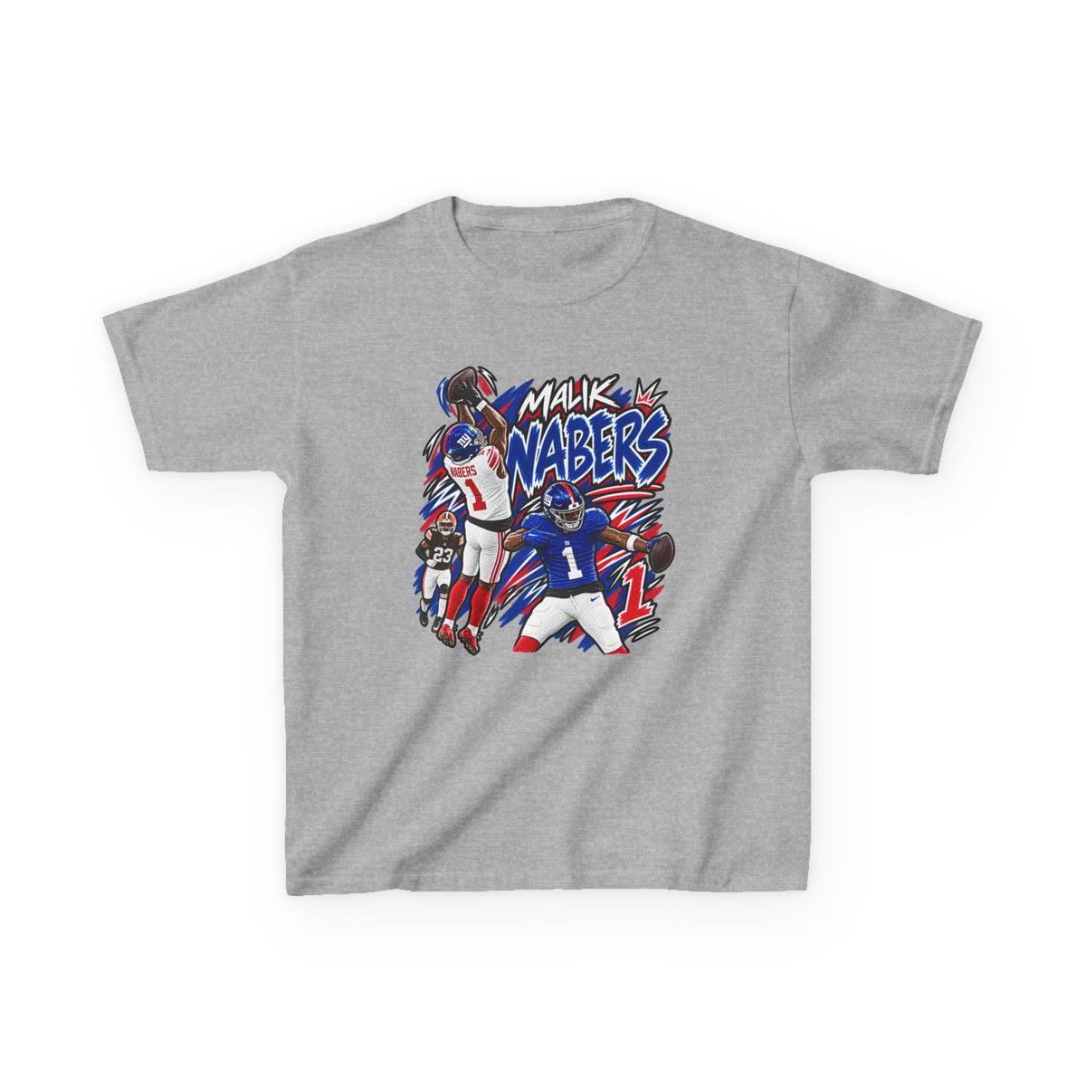 Malik Nabers Graphic T-Shirt - Sunday Standouts Sketch Series