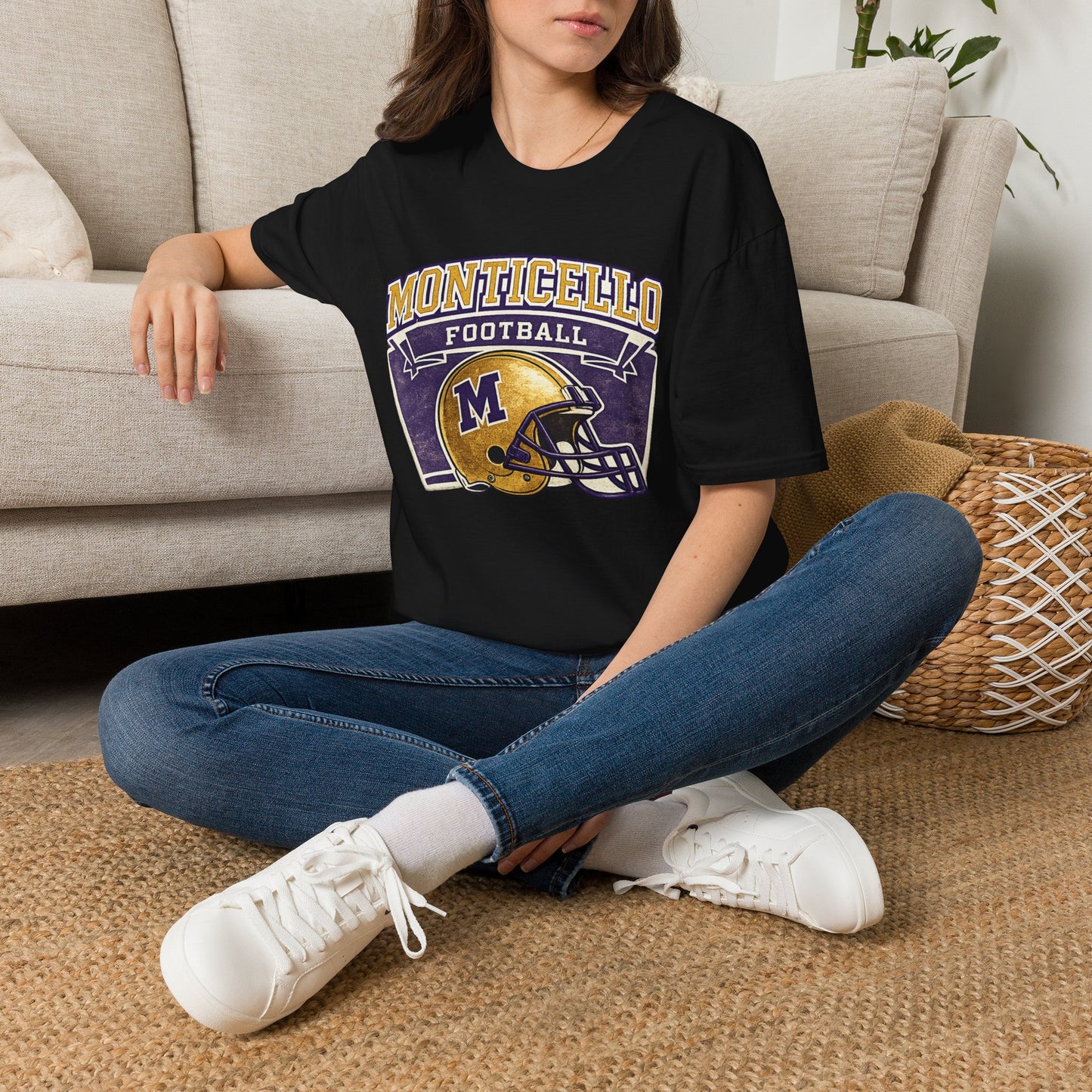 Monticello Football T-Shirt — Vintage Helmet Tee