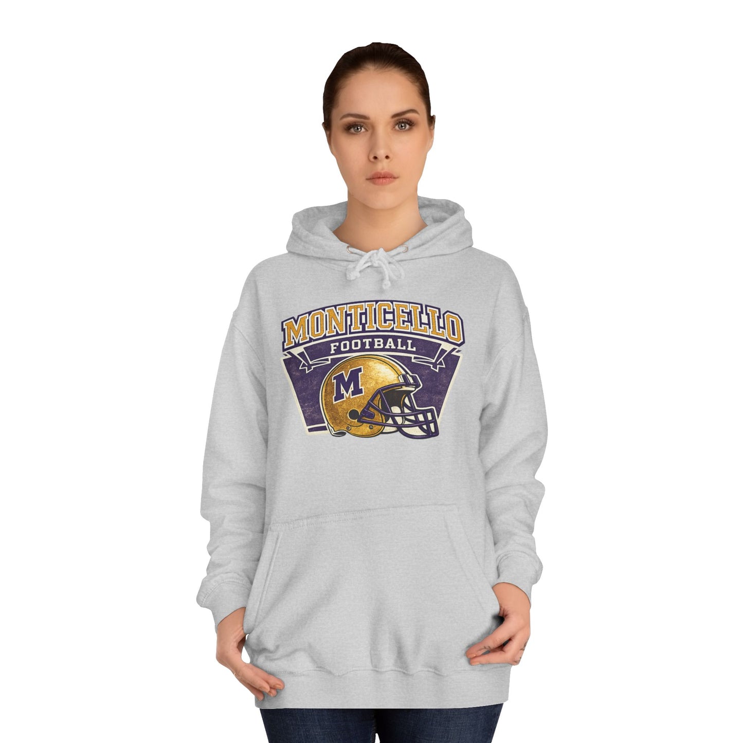 Monticello Football Hoodie — Vintage Helmet Hoodie