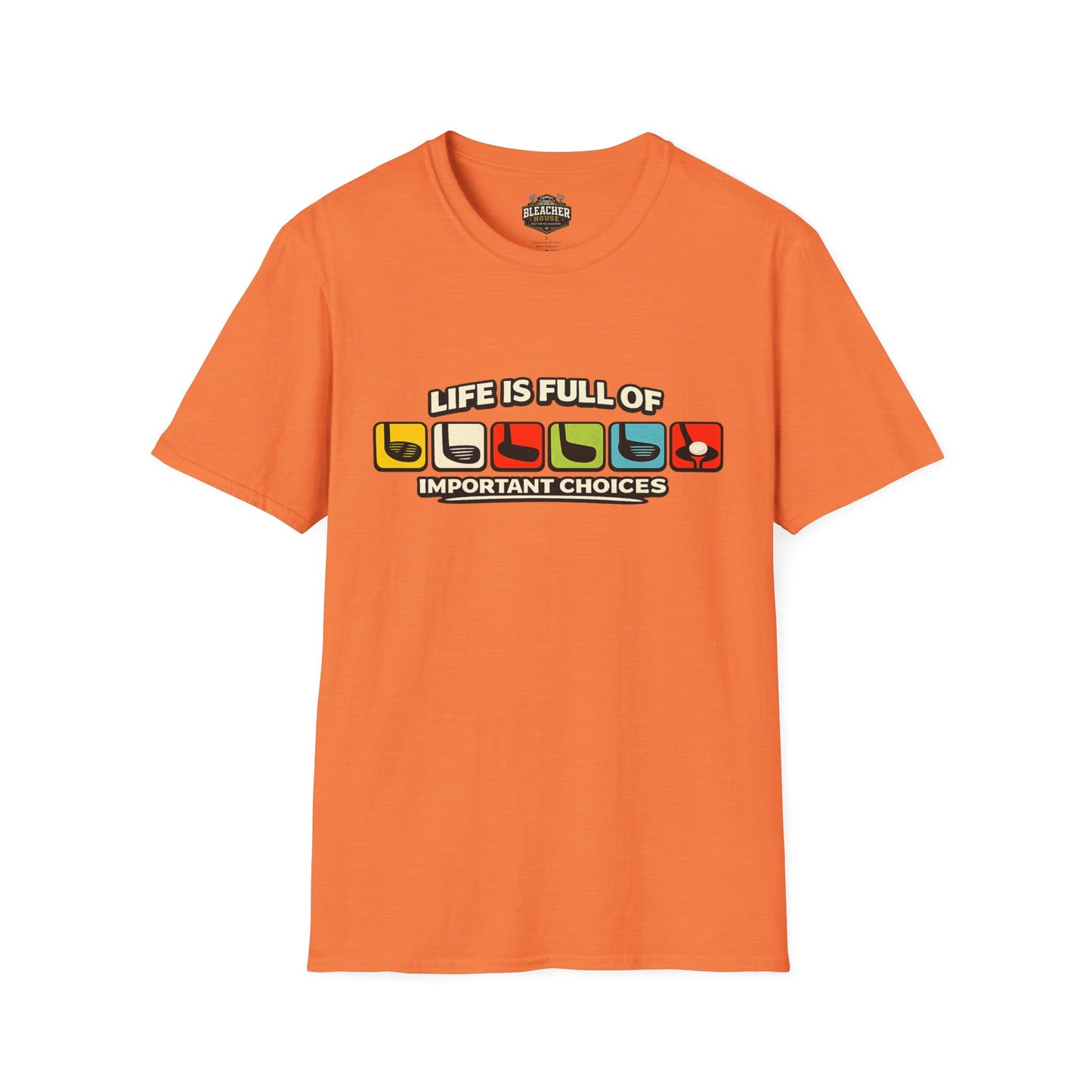 T‑Shirt — "Life Is Full Of Important Choices" Retro Game Controller Graphic
