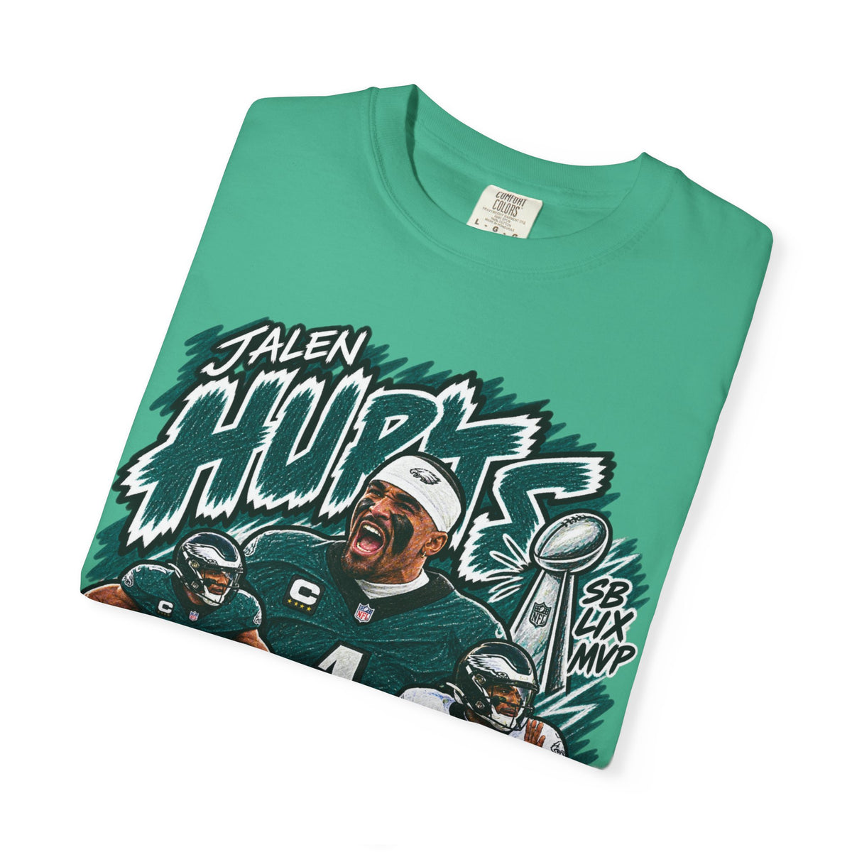 Jalen Hurts Graphic T-Shirt - Sunday Standouts Sketch Series