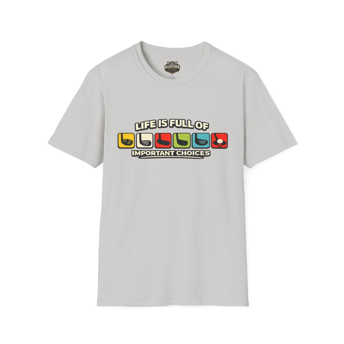 T‑Shirt — "Life Is Full Of Important Choices" Retro Game Controller Graphic