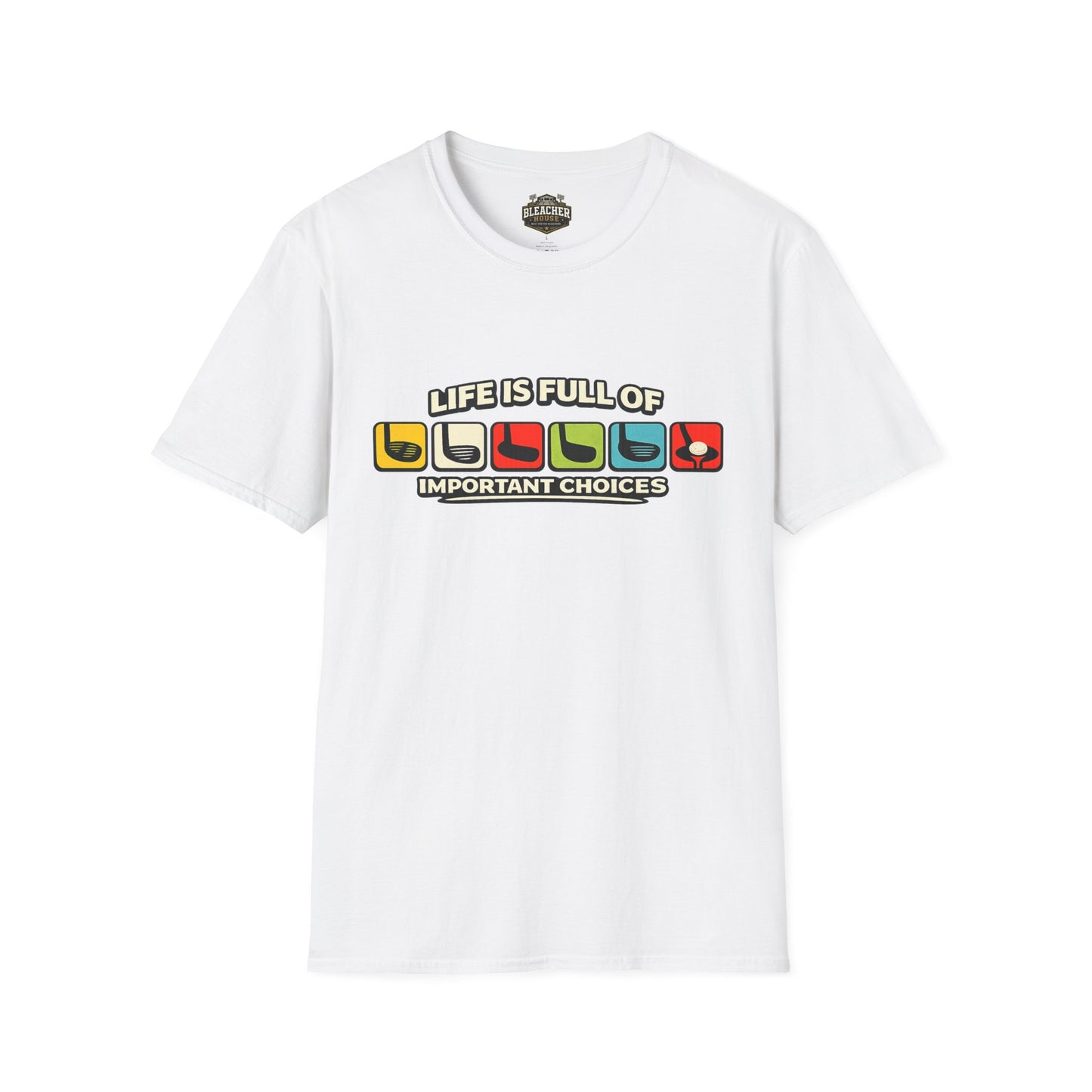 T‑Shirt — "Life Is Full Of Important Choices" Retro Game Controller Graphic