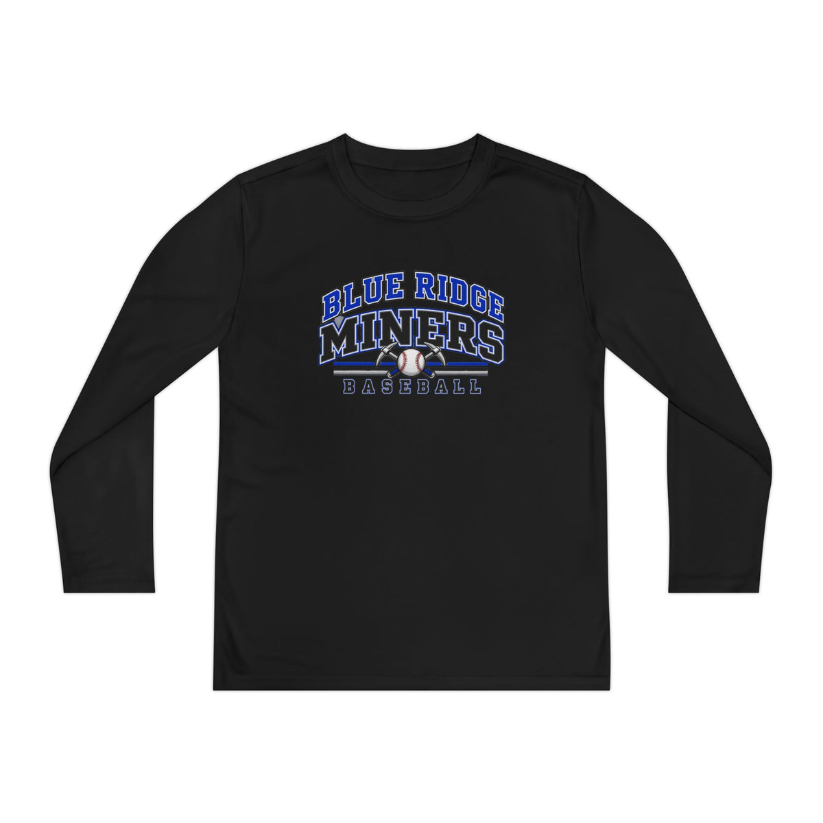 YOUTH Blue Ridge Miners Baseball Long Sleeve Tee